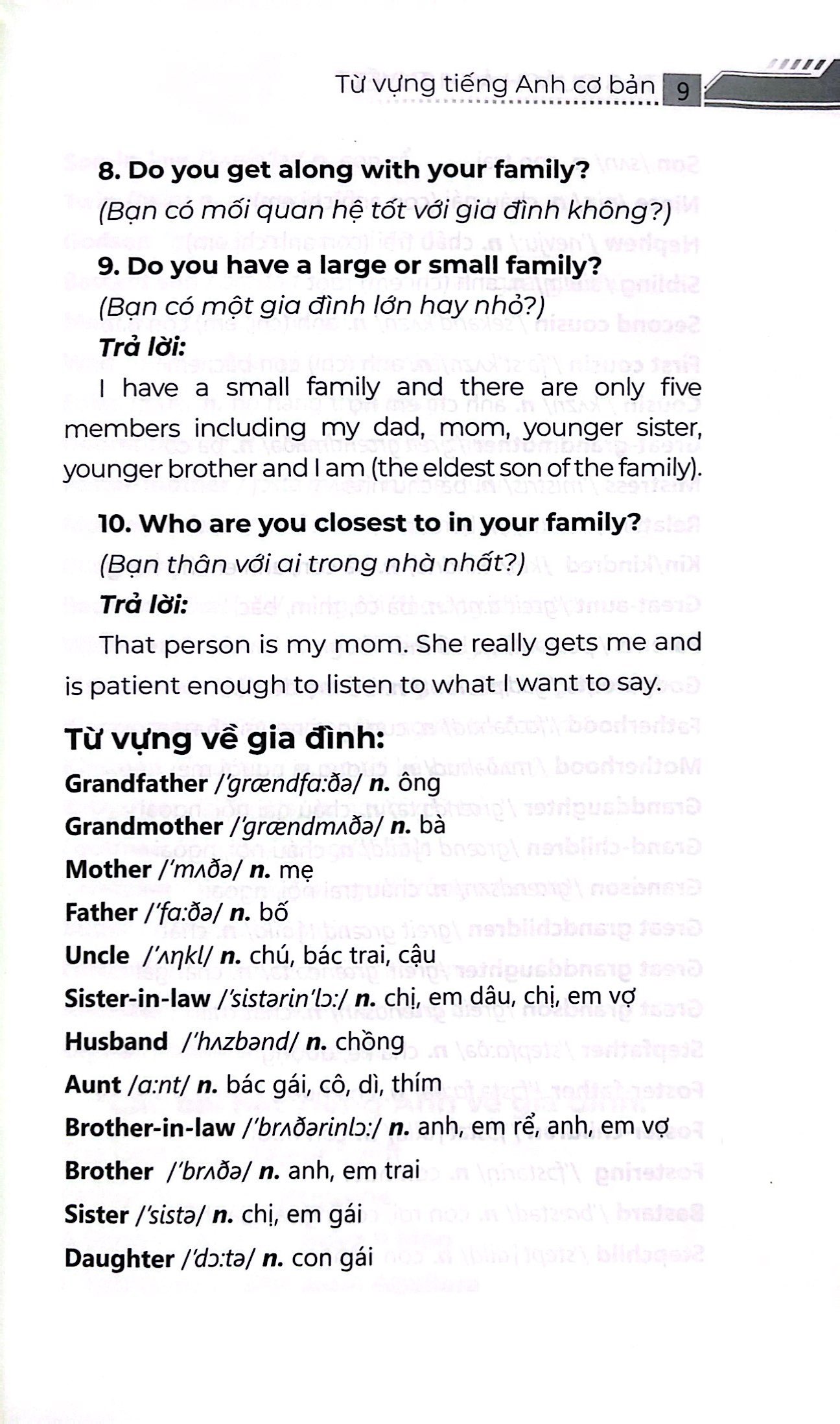 từ vựng tiếng anh cơ bản - 30 chủ đề phổ biến nhất - Ảnh 5