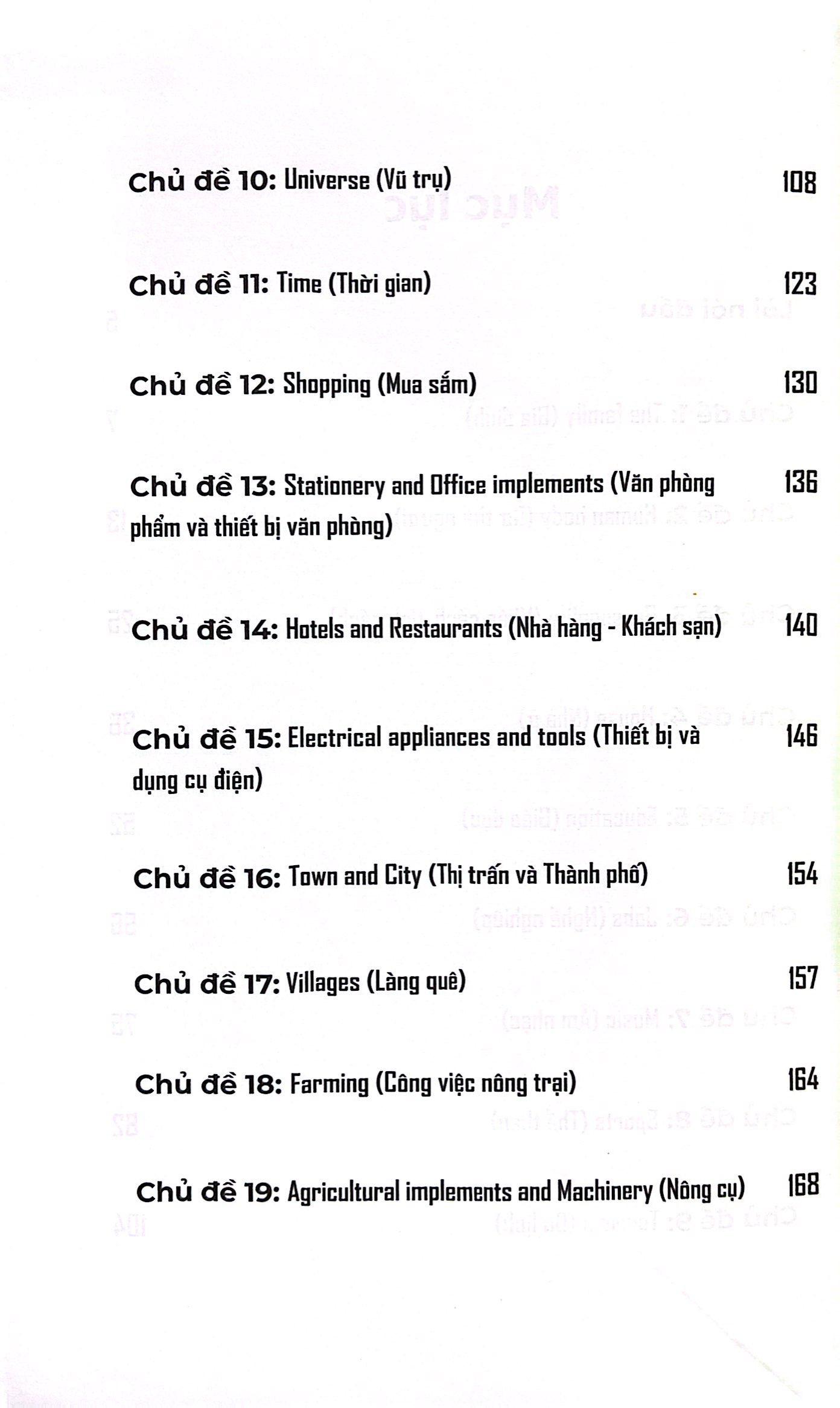 từ vựng tiếng anh cơ bản - 30 chủ đề phổ biến nhất - Ảnh 7