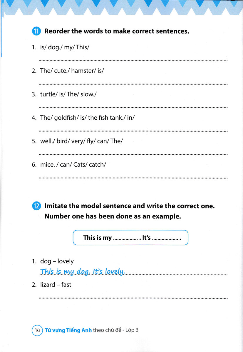 từ vựng tiếng anh theo chủ đề lớp 3 - Ảnh 15