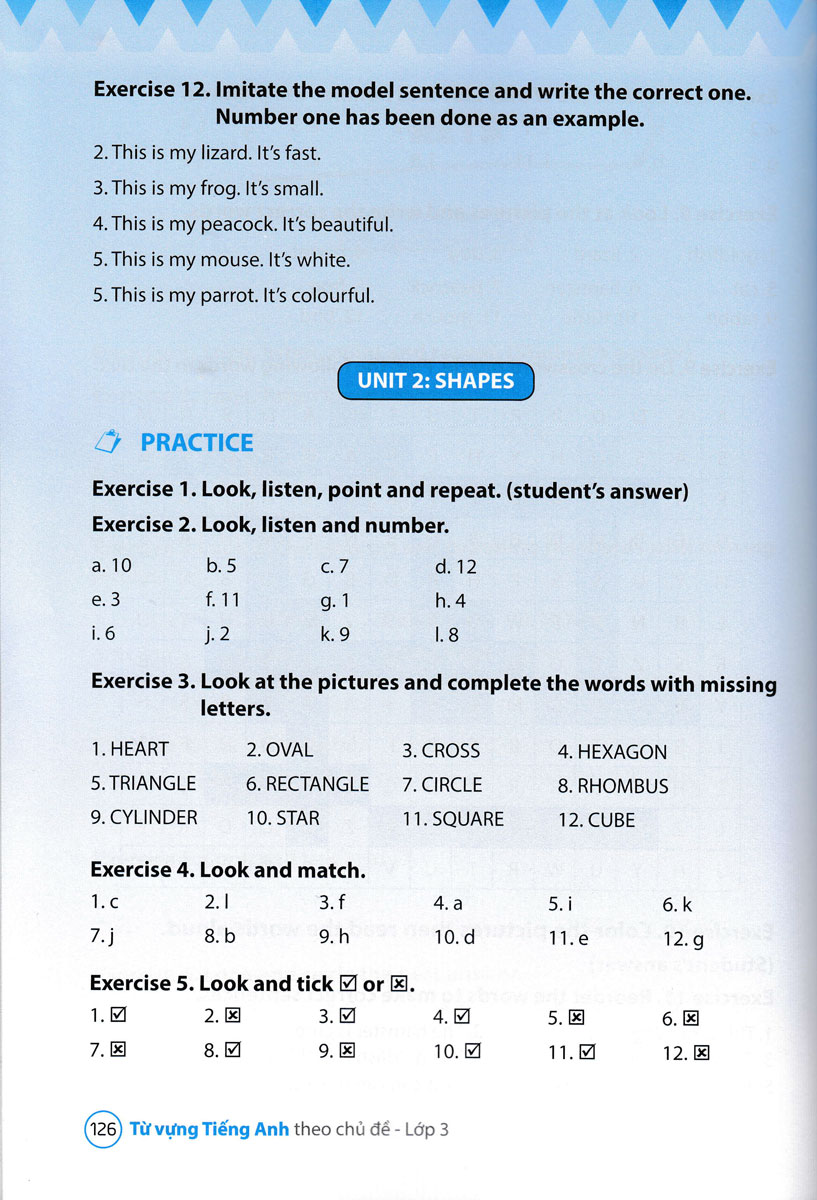 từ vựng tiếng anh theo chủ đề lớp 3 - Ảnh 19