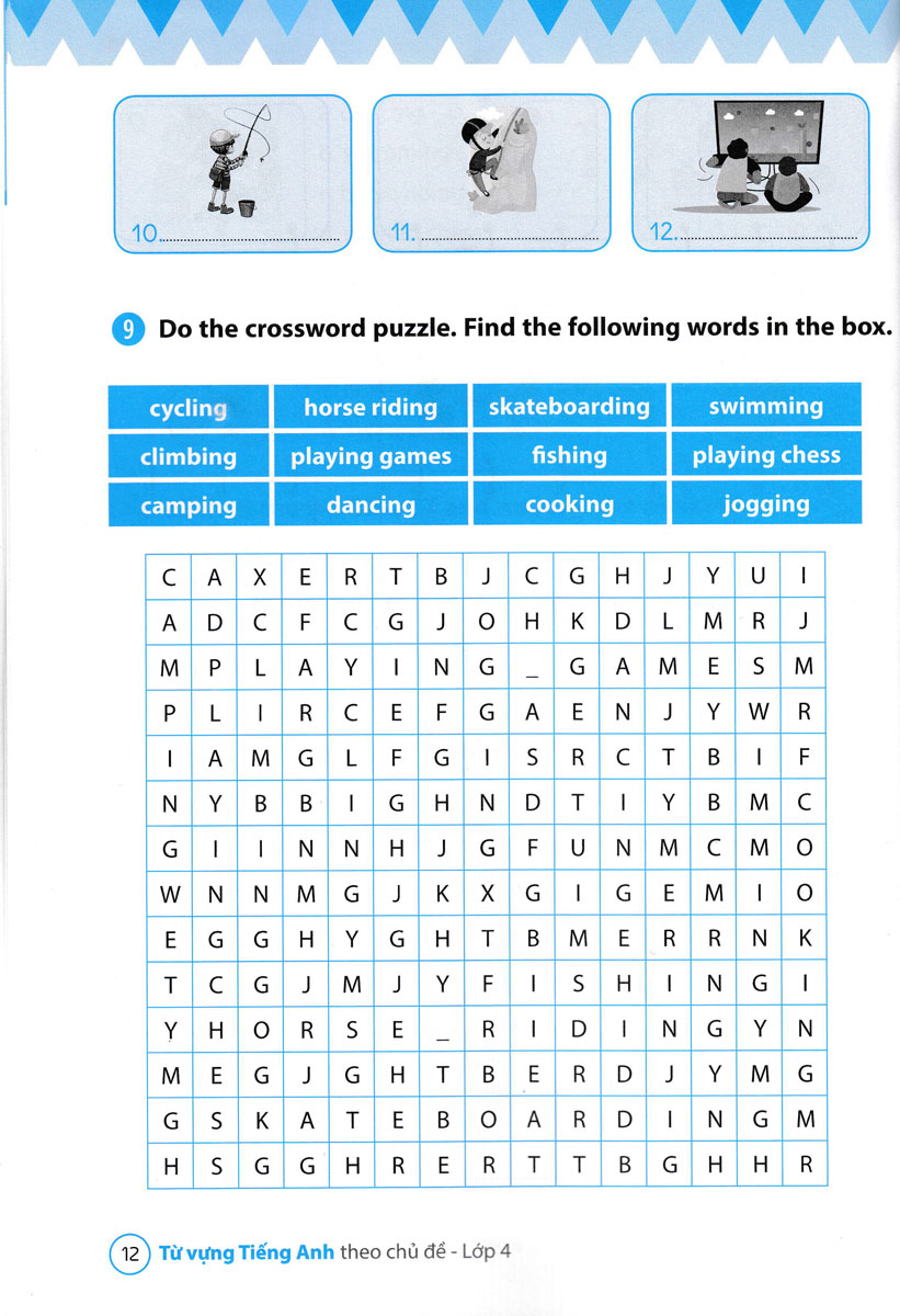 từ vựng tiếng anh theo chủ đề lớp 4 - Ảnh 13