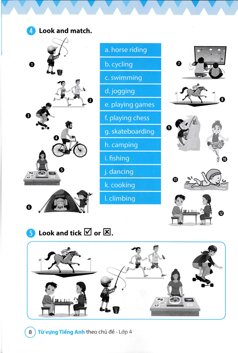 từ vựng tiếng anh theo chủ đề lớp 4 - Ảnh 9