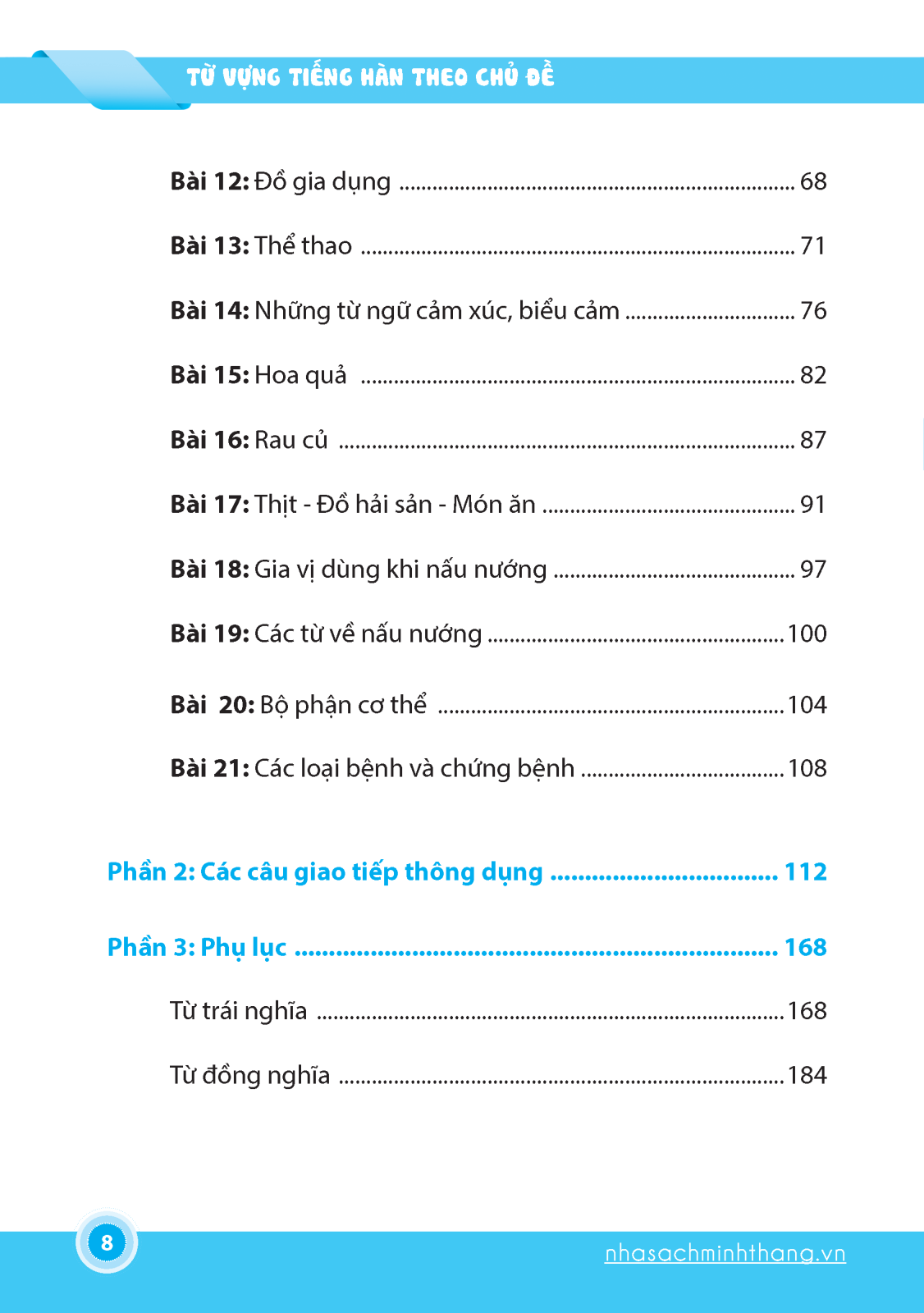 từ vựng tiếng hàn theo chủ đề (tái bản - kèm đĩa cd) - Ảnh 3