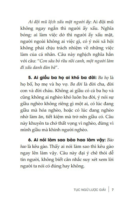 tục ngữ lược giải (tái bản 2024) - Ảnh 6
