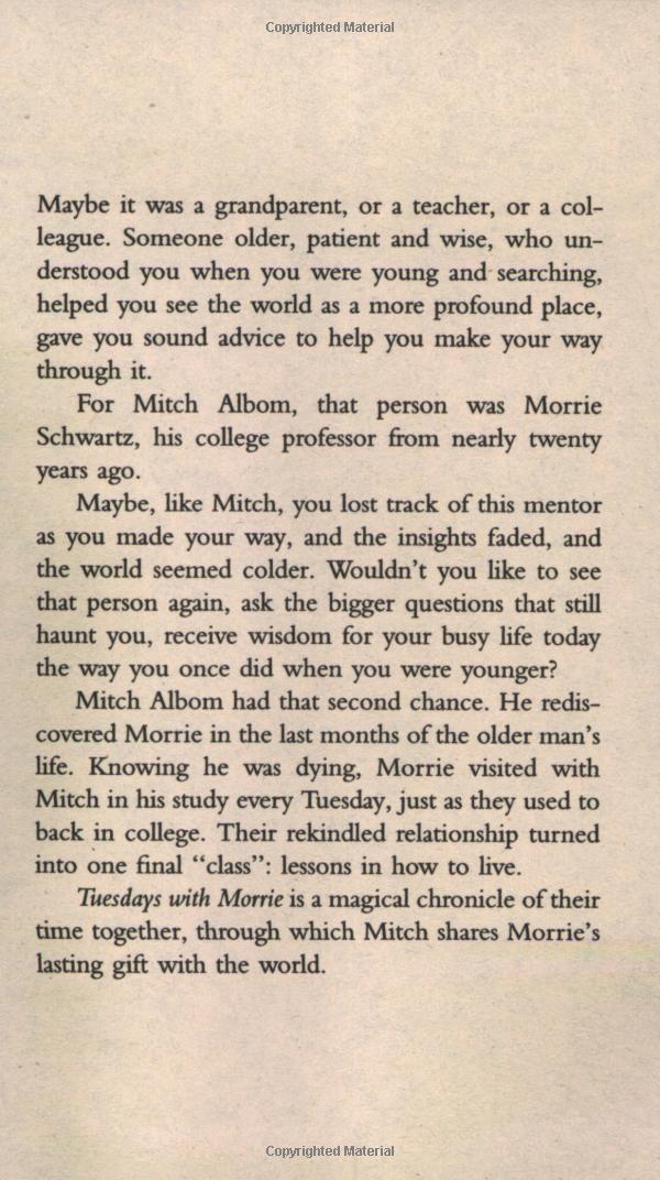tuesdays with morrie: an old man, a young man, and life's greatest lesson - Ảnh 2