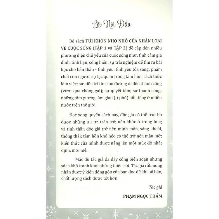 túi khôn nho nhỏ của nhân loại về cuộc sống - tập 2 - Ảnh 3