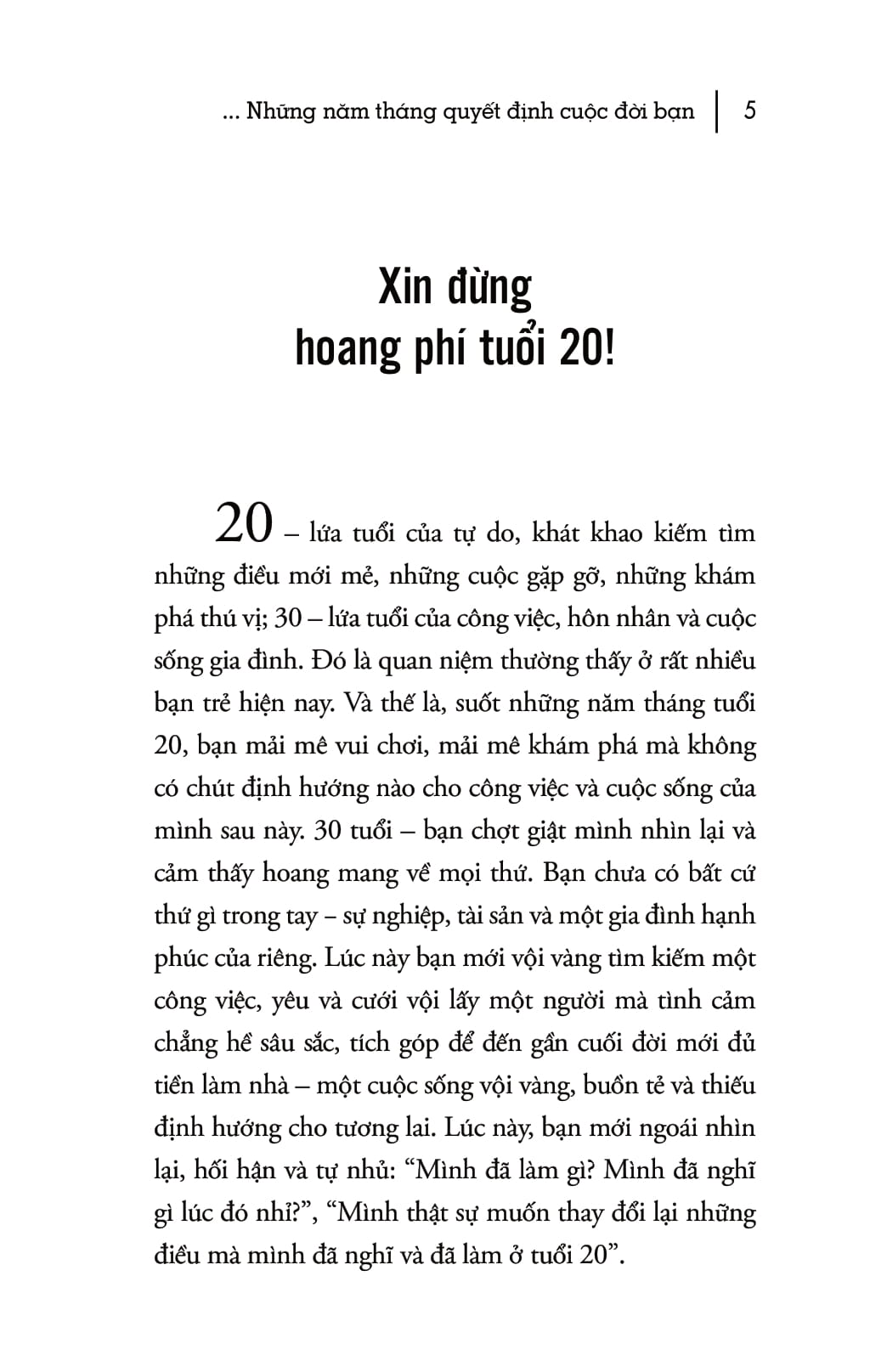 tuổi 20 - những năm tháng quyết định cuộc đời bạn (tái bản 2018) - Ảnh 3