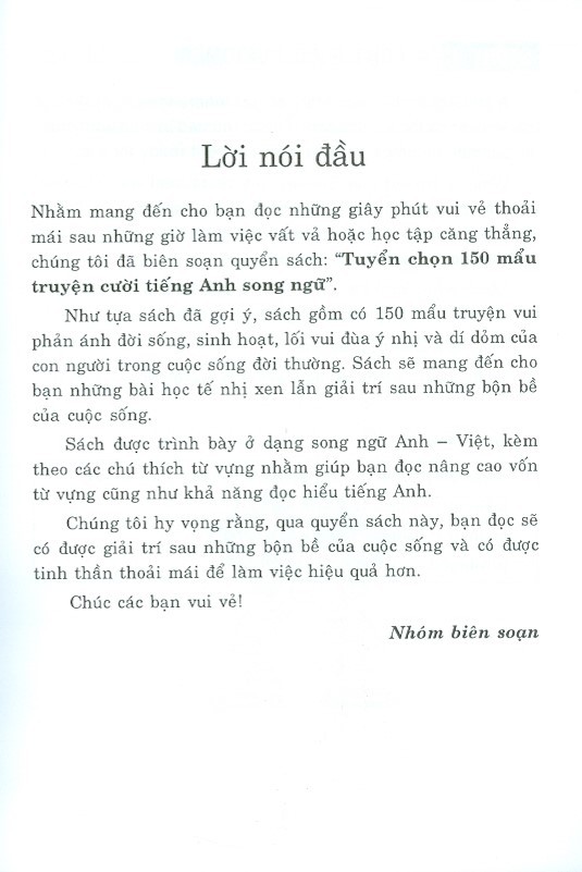 tuyển chọn 150 mẩu chuyện cười tiếng anh song ngữ - Ảnh 7