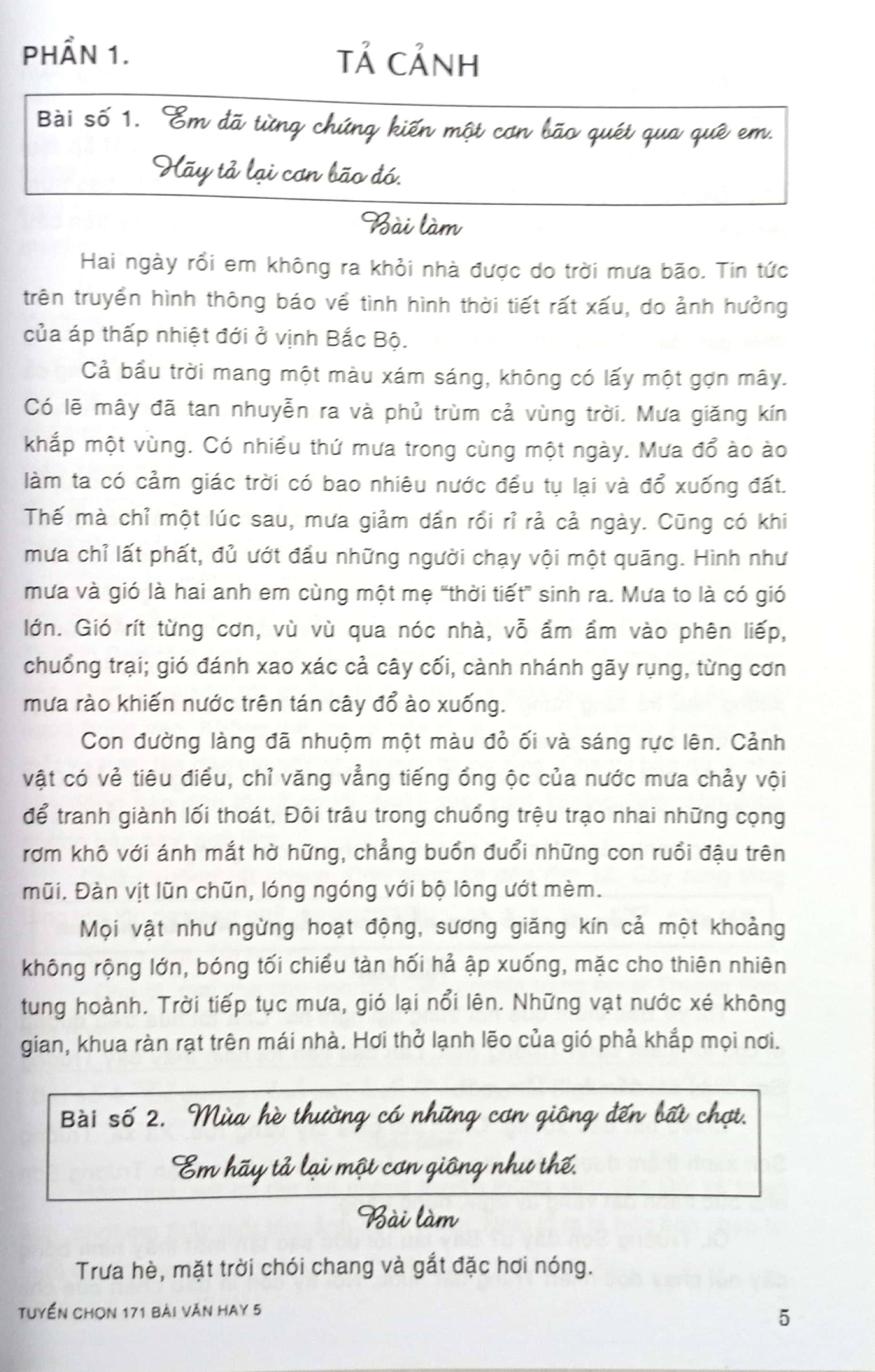 tuyển chọn 171 bài văn hay 5 - Ảnh 5