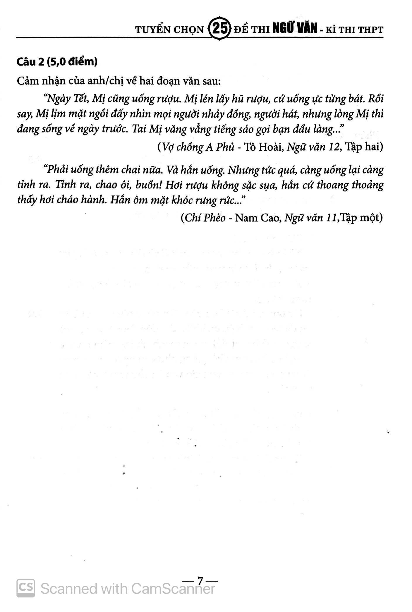 tuyển chọn 25 đề thi ngữ văn kì thi thpt - Ảnh 8