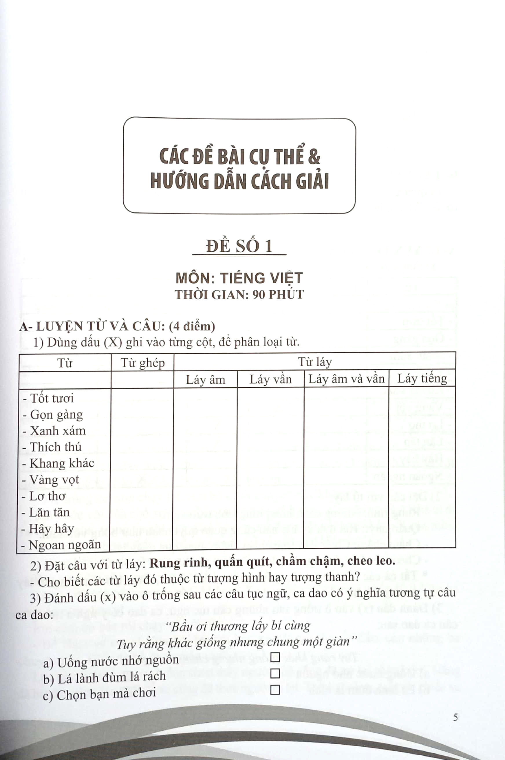 tuyển chọn 36 bộ đề kiểm tra thi tiếng việt 5 - Ảnh 5