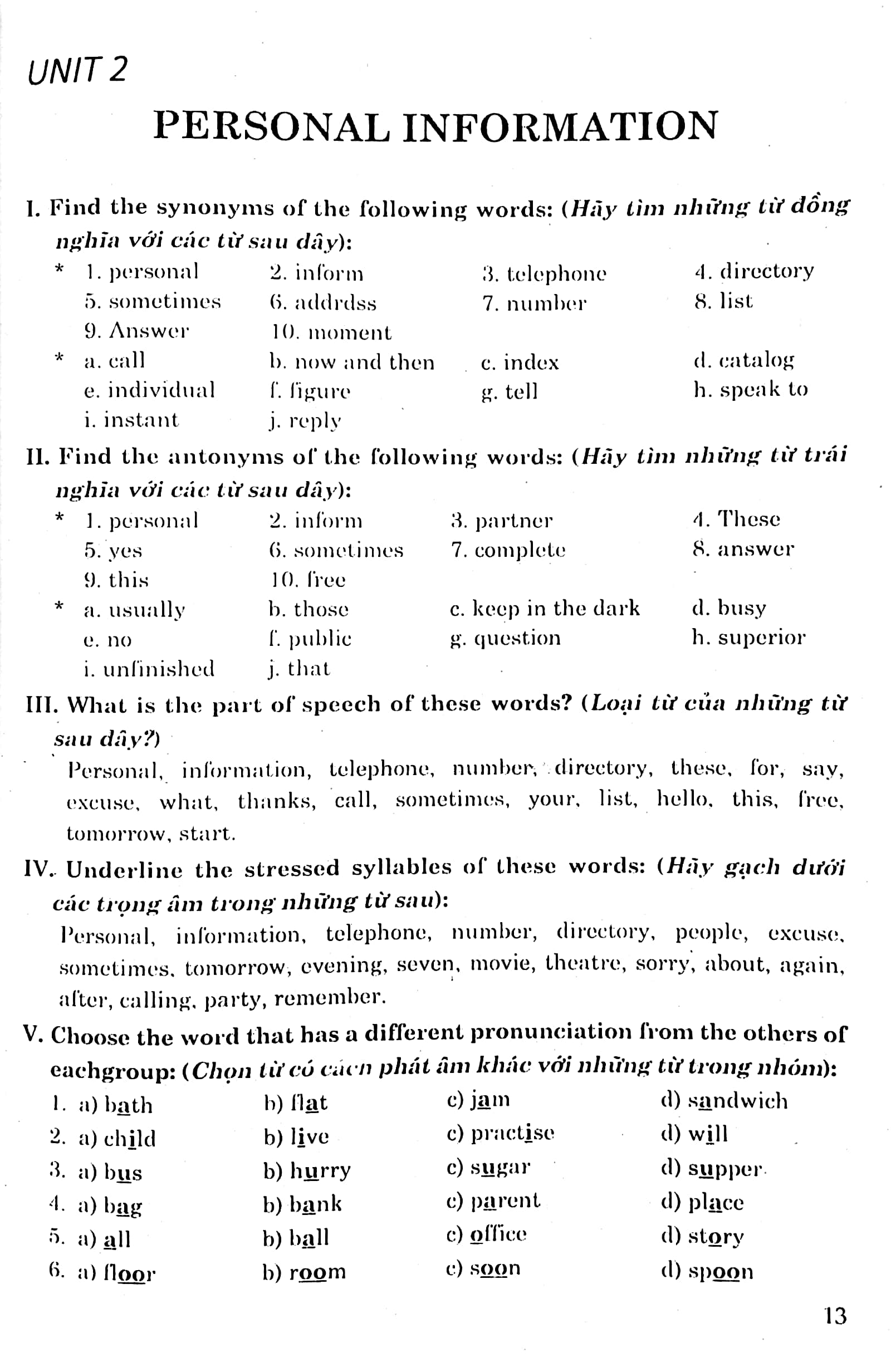 tuyển chọn 400 bài tập tiếng anh 7 (theo chương trình giáo dục phổ thông mới) - Ảnh 5