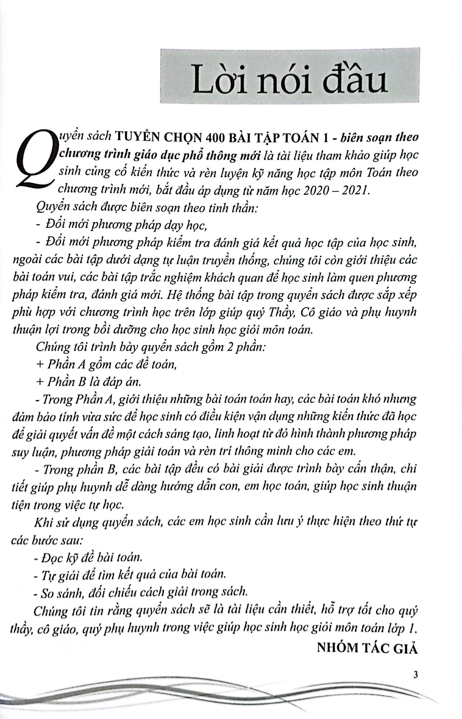 tuyển chọn 400 bài tập toán 1 - dành cho học sinh yêu thích toán - Ảnh 4