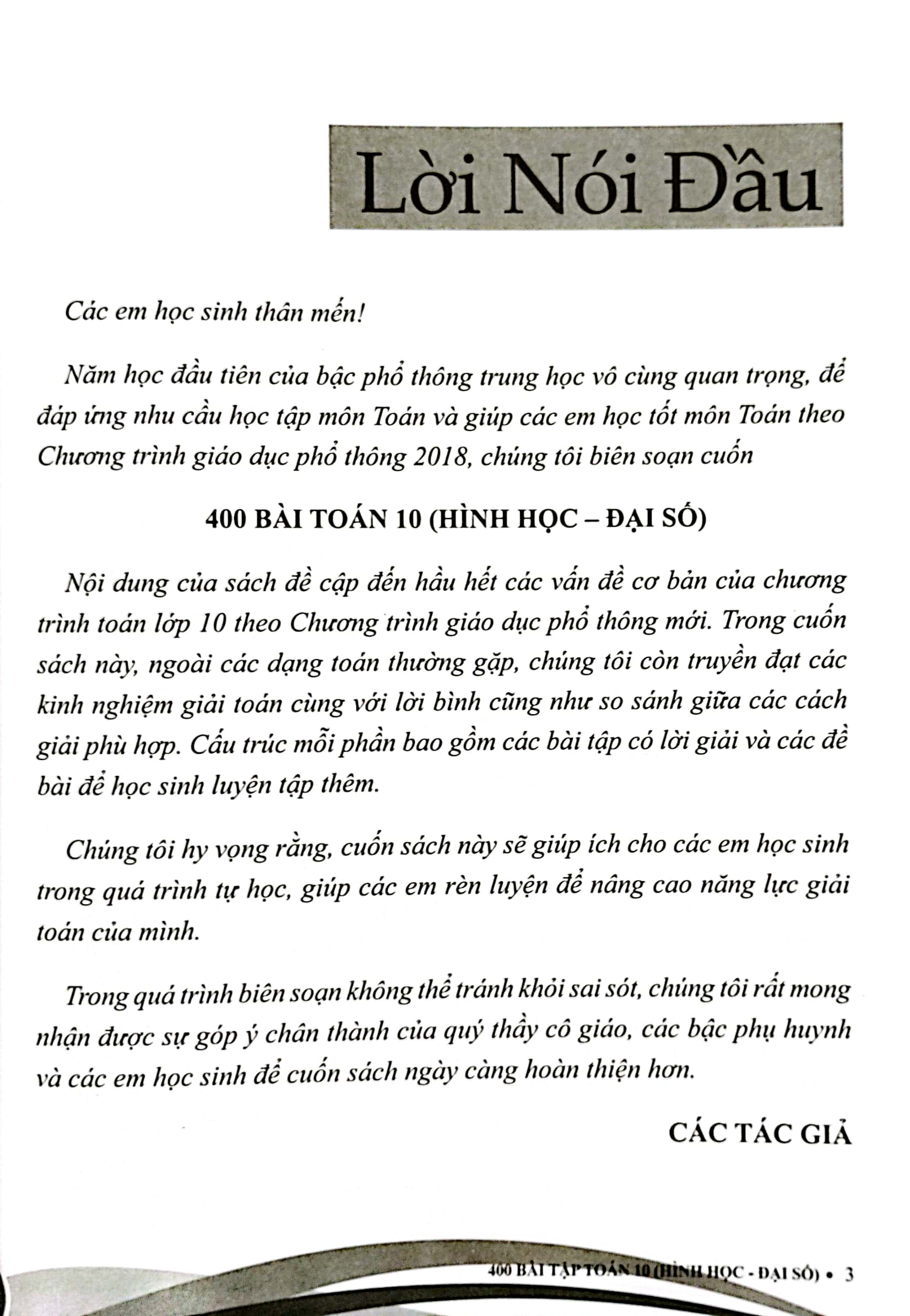 tuyển chọn 400 bài tập toán 10 - hình học-đại số - bồi dưỡng học sinh khá giỏi (theo chương trình giáo dục phổ thông mới) (dùng chung cho các bộ sgk hiện hành) - Ảnh 4