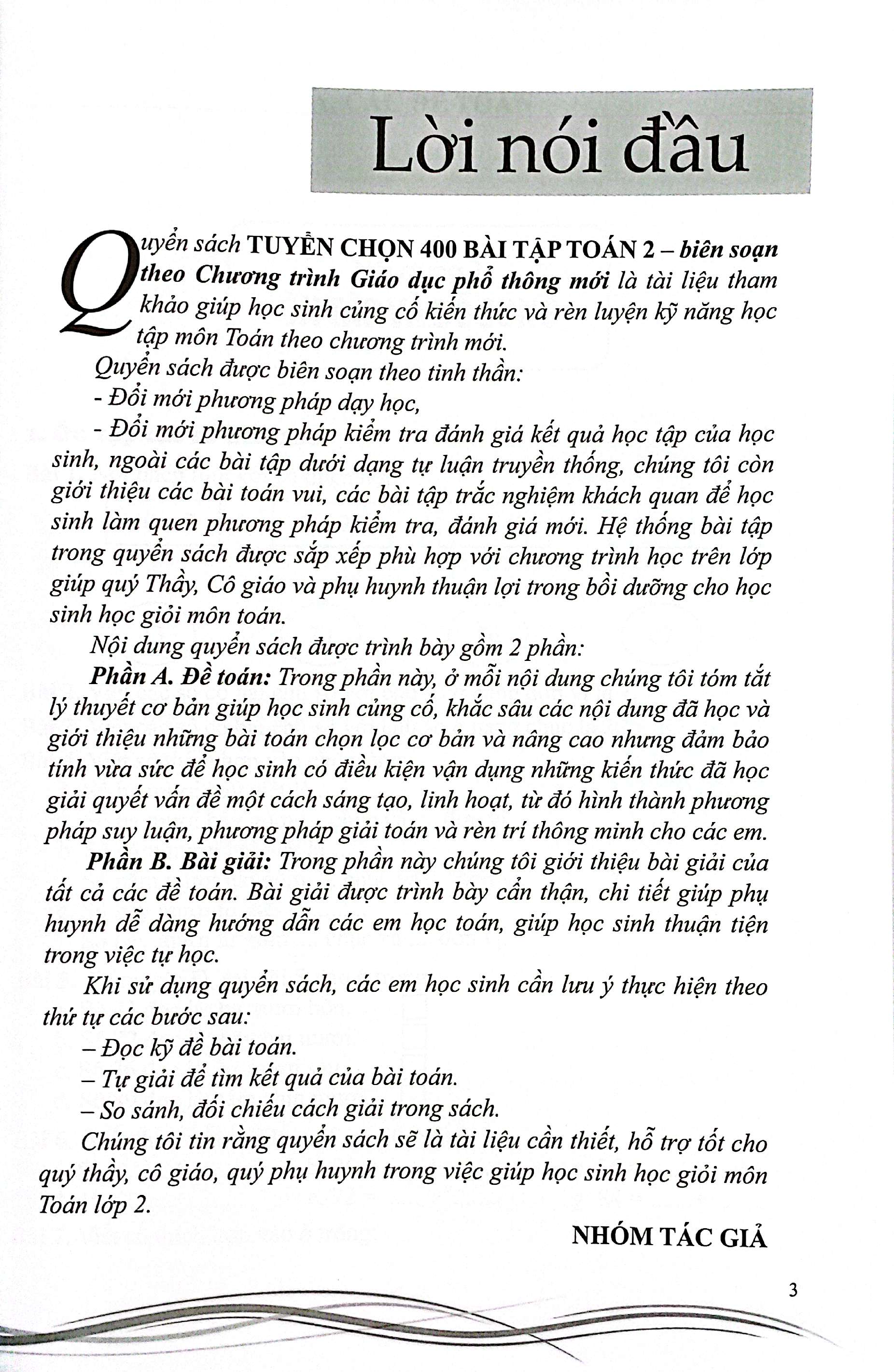tuyển chọn 400 bài tập toán 2 - dành cho học sinh yêu thích toán - Ảnh 4