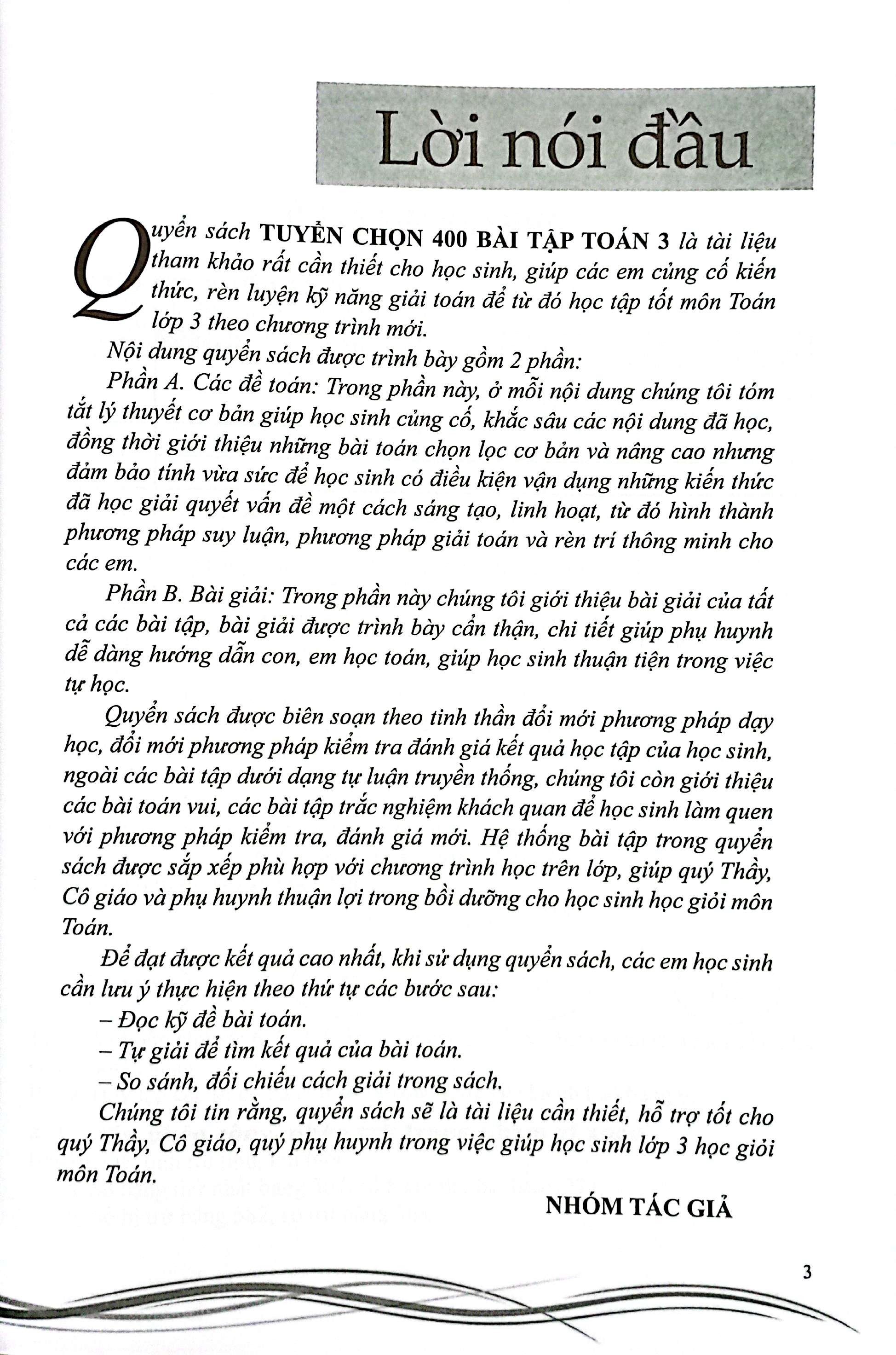 tuyển chọn 400 bài tập toán 3 - bồi dưỡng học sinh khá, giỏi - Ảnh 3