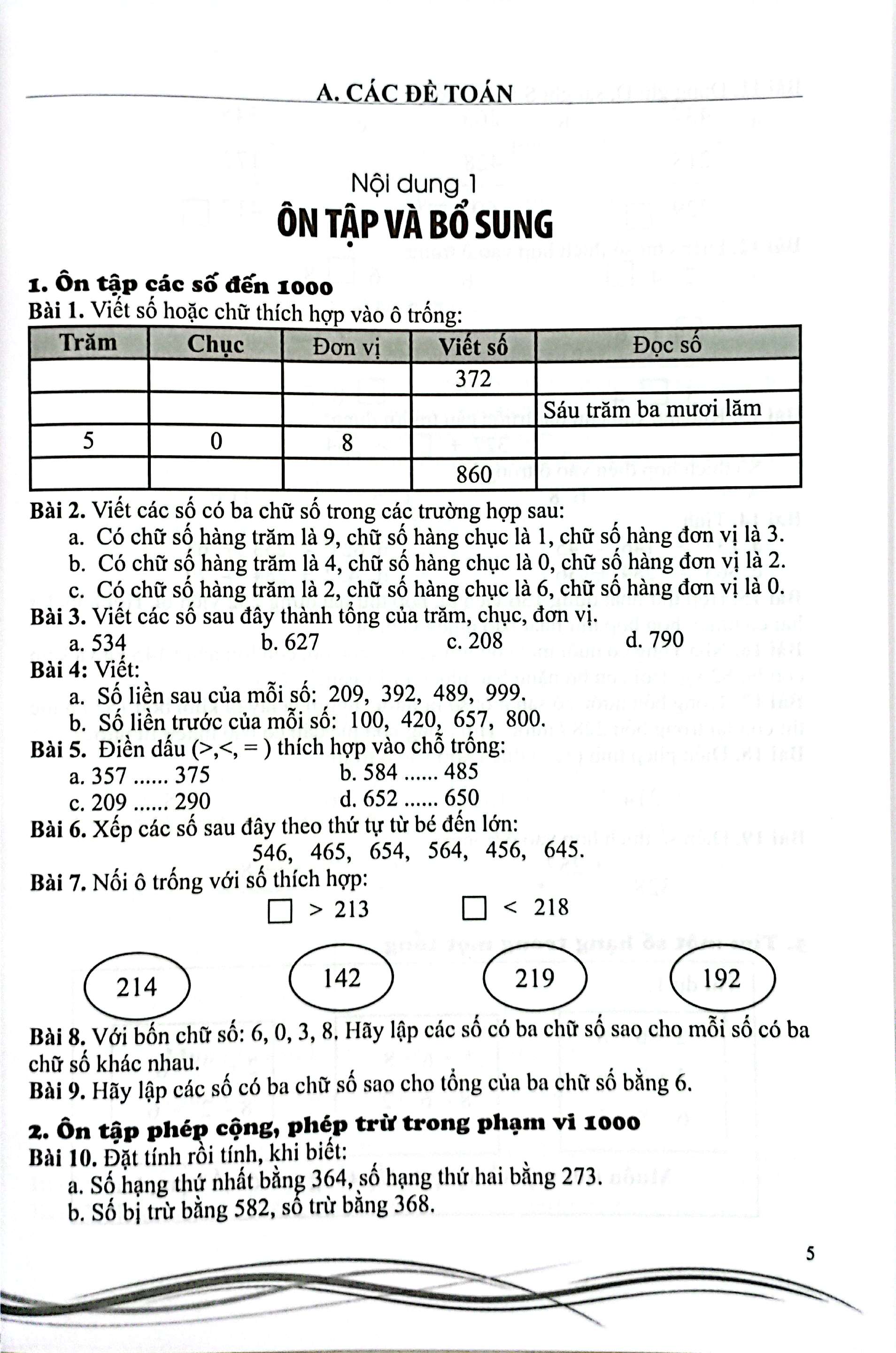 tuyển chọn 400 bài tập toán 3 - bồi dưỡng học sinh khá, giỏi - Ảnh 5