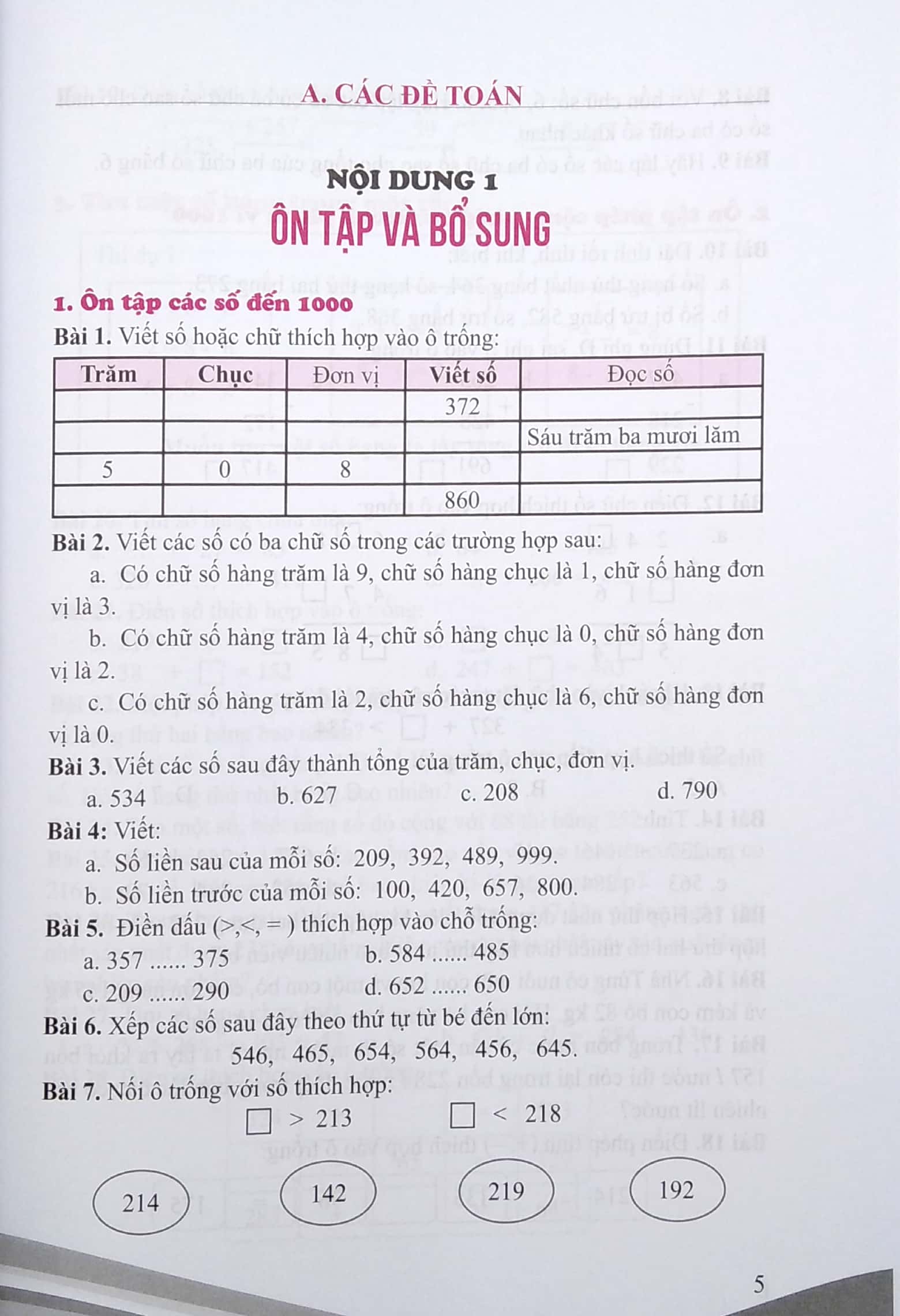 tuyển chọn 400 bài tập toán 3 (theo chương trình gdpt mới - dùng chung cho 3 bộ sách) - Ảnh 5