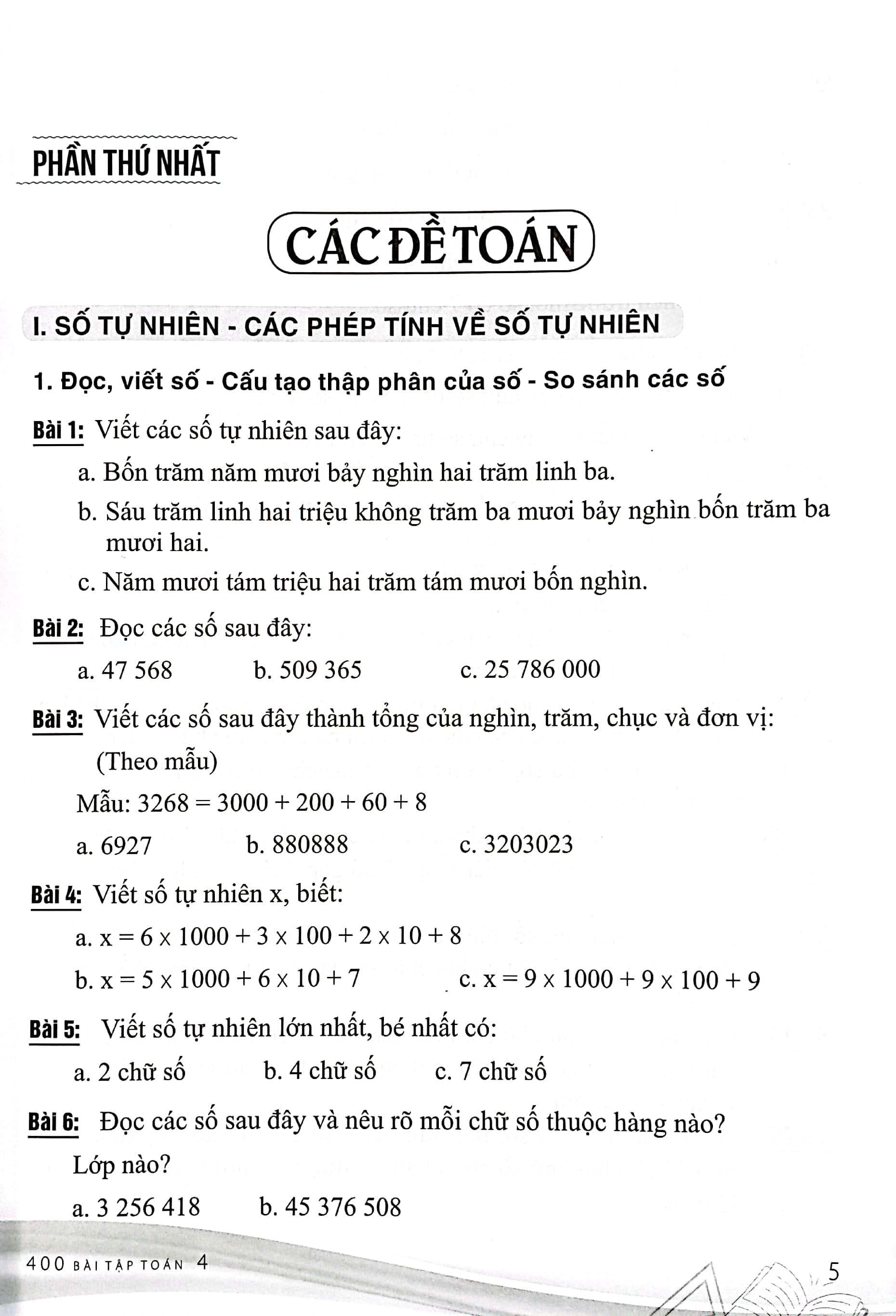 tuyển chọn 400 bài tập toán 4 (theo chương trình giáo dục phổ thông mới) - Ảnh 4