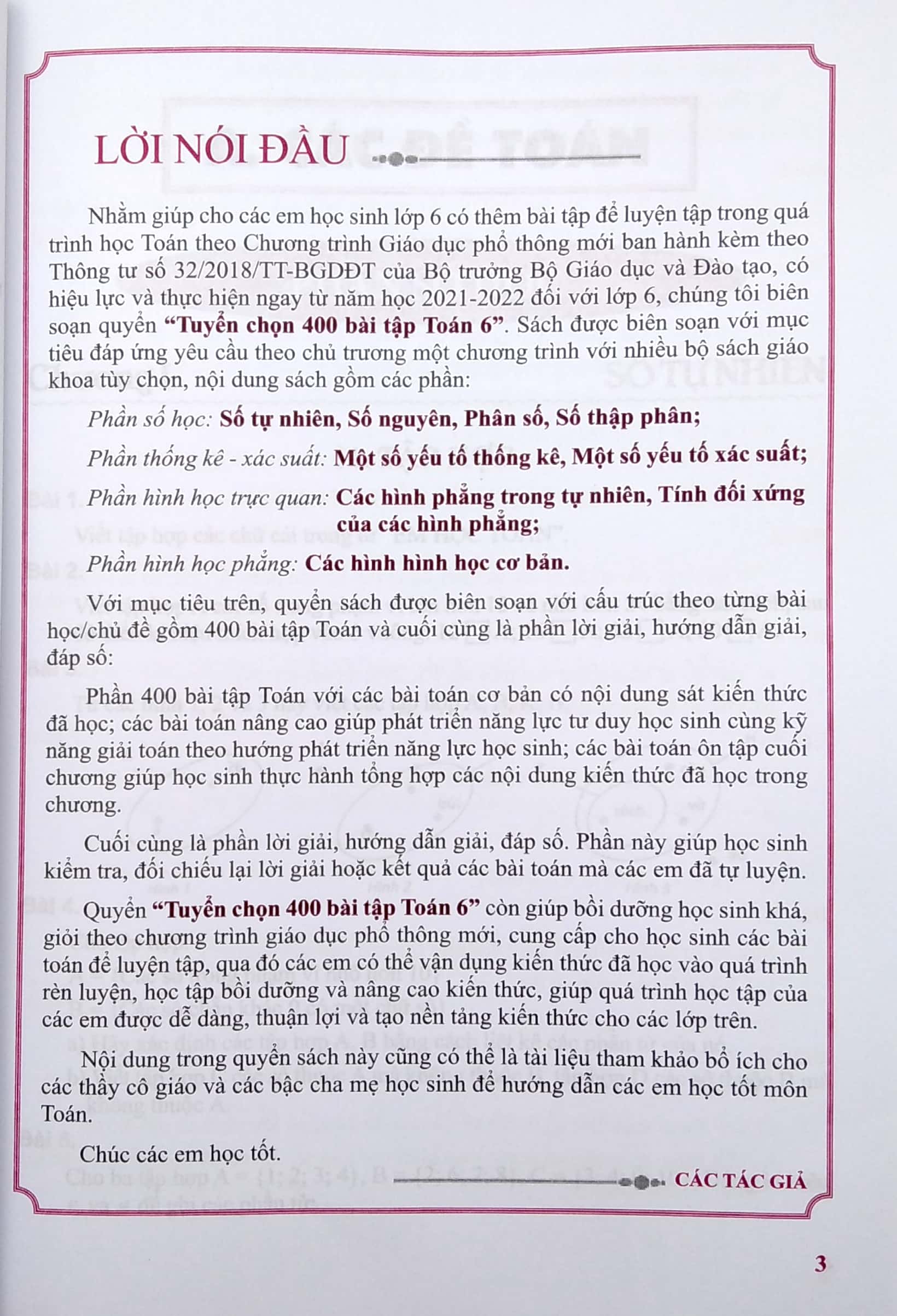 tuyển chọn 400 bài tập toán 6 - theo chương trình giáo dục phổ thông mới - Ảnh 4