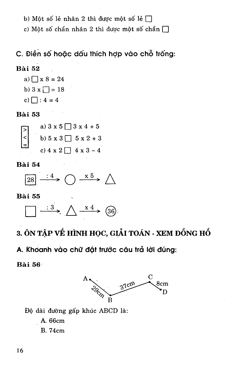 tuyển chọn các bài tập trắc nghiệm toán 3 - Ảnh 15