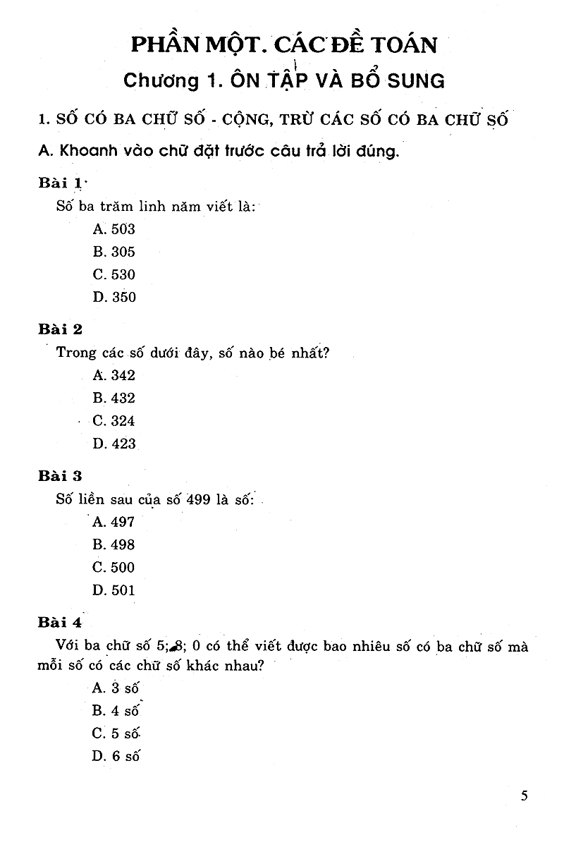 tuyển chọn các bài tập trắc nghiệm toán 3 - Ảnh 4