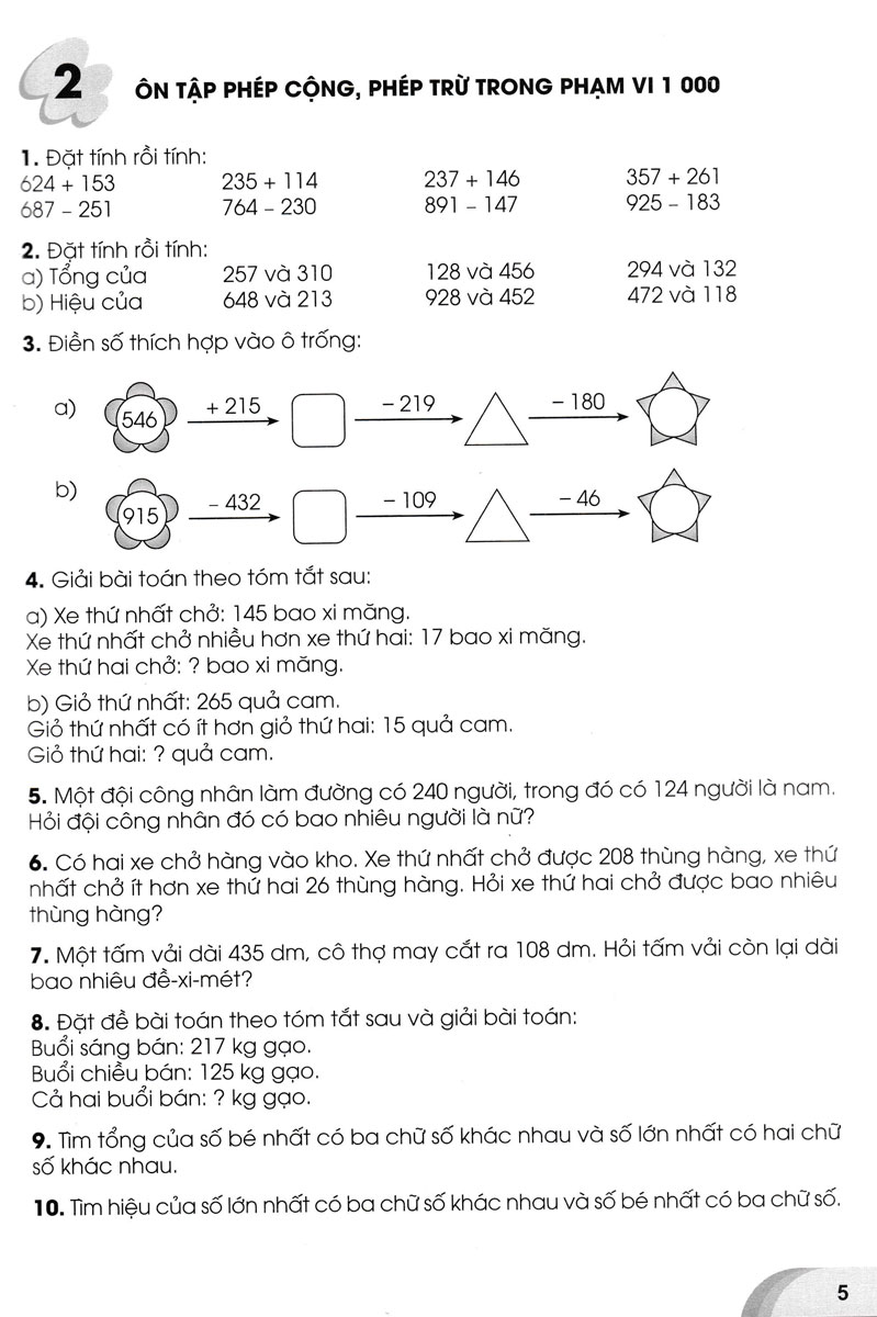 tuyển chọn các bài toán hay và khó lớp 3 - Ảnh 8