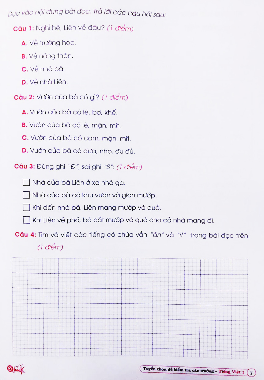 tuyển chọn đề kiểm tra tiếng việt các trường 1 - Ảnh 4