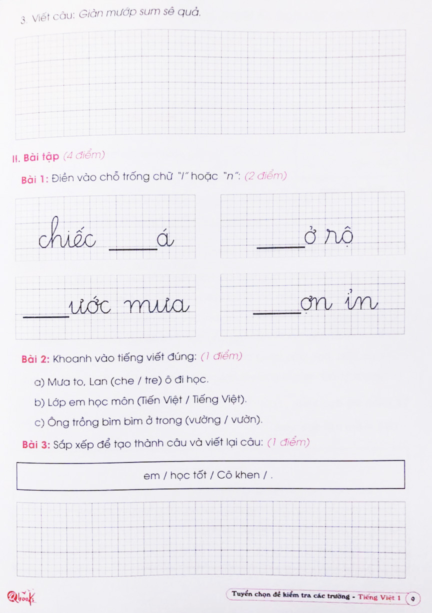 tuyển chọn đề kiểm tra tiếng việt các trường 1 - Ảnh 5