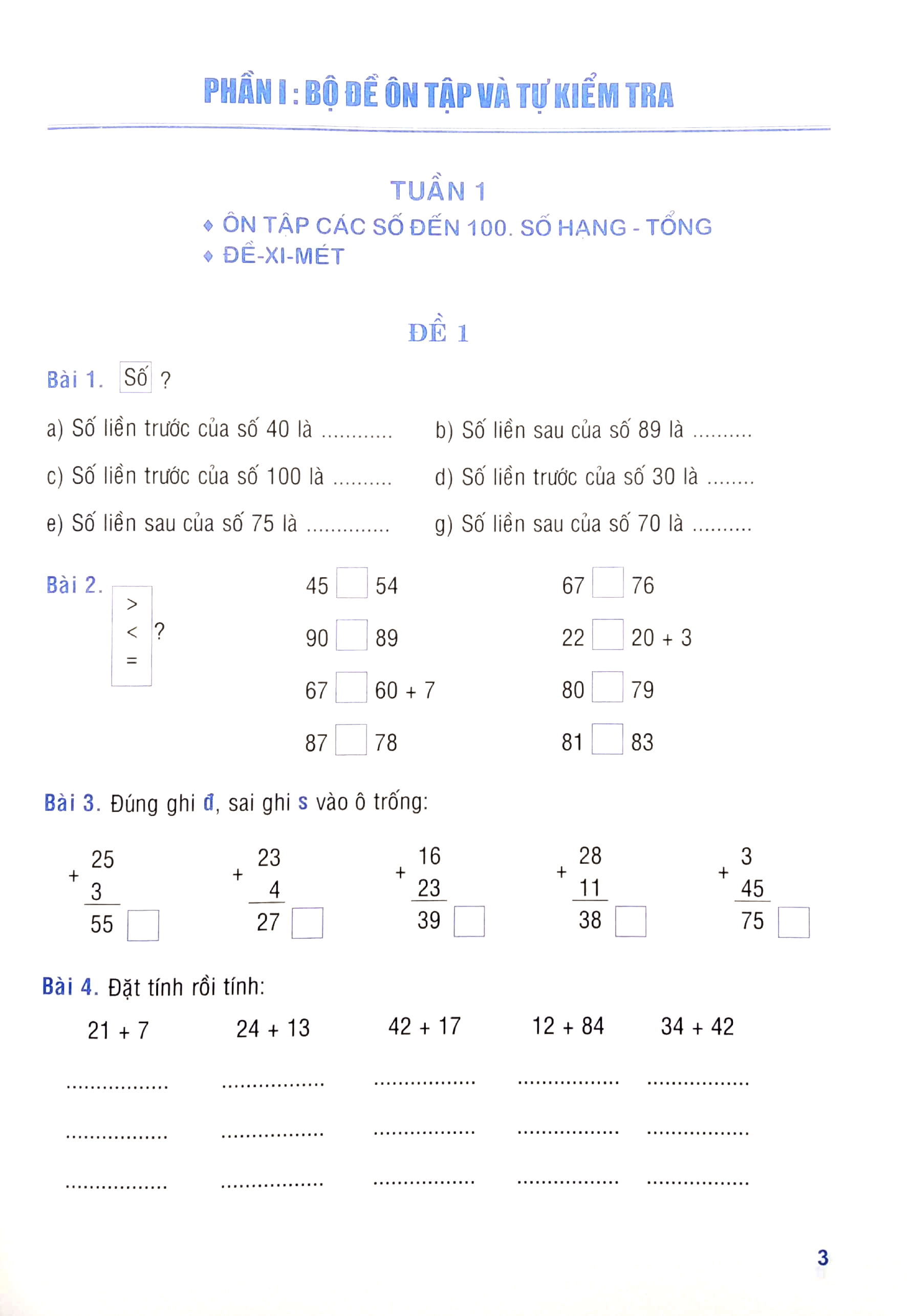 tuyển chọn đề ôn luyện và tự kiểm tra toán 2 - Ảnh 6