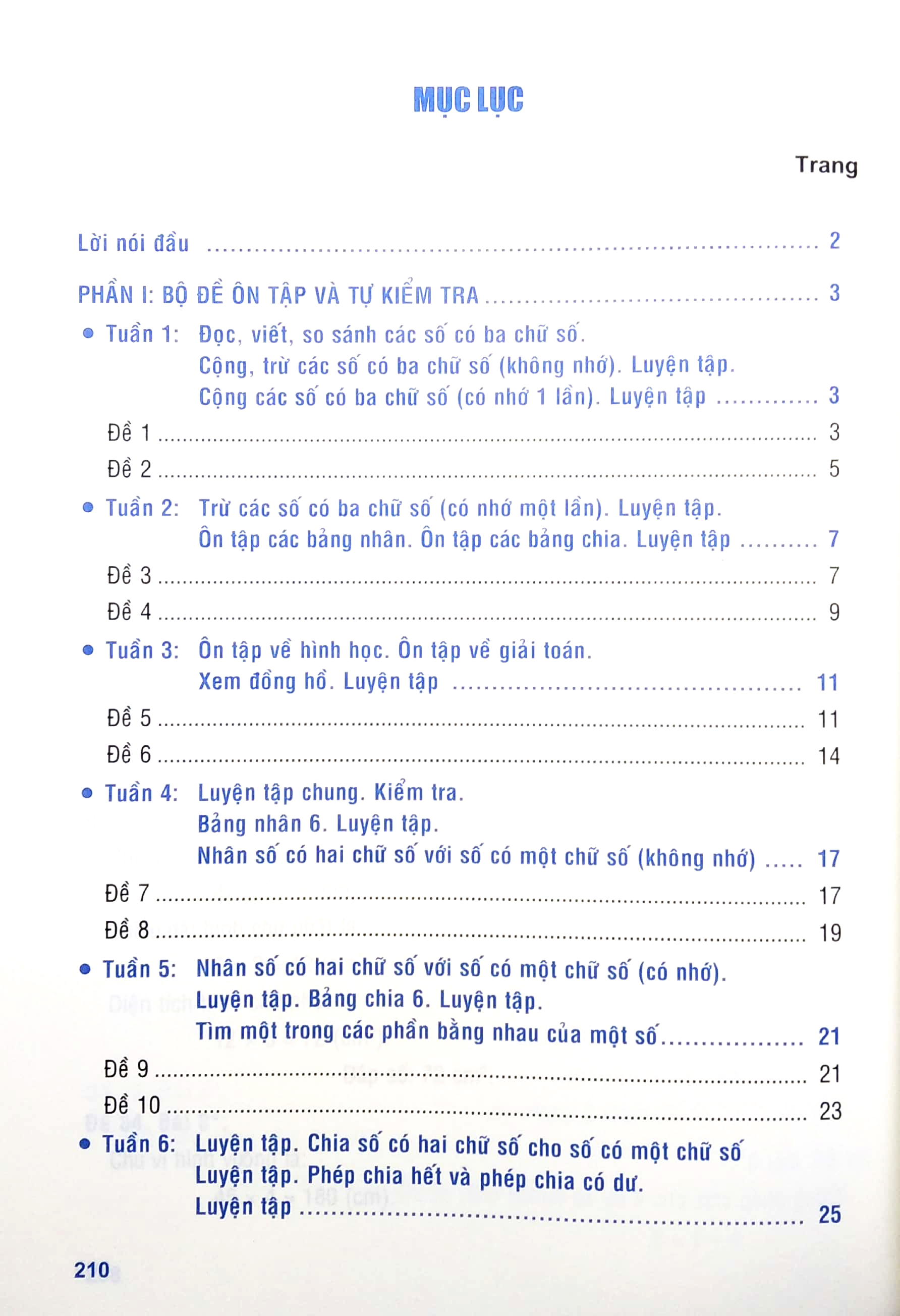 tuyển chọn đề ôn luyện và tự kiểm tra toán 3 - Ảnh 3