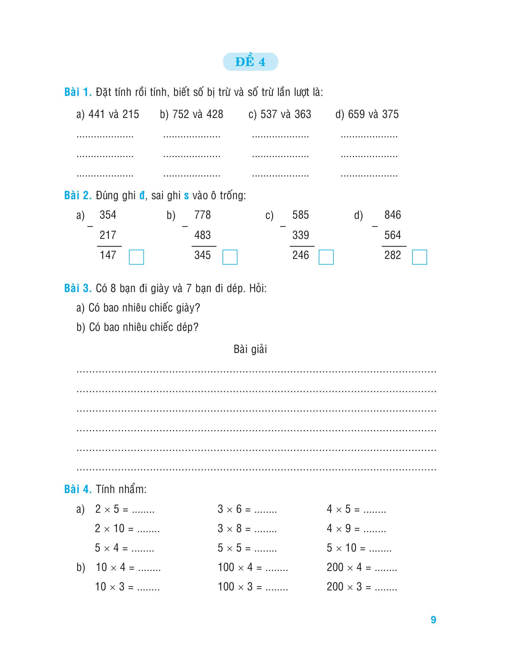 Tuyển Chọn Đề Ôn Luyện Và Tự Kiểm Tra Toán 3 (Tái Bản 2025) - Ảnh 10