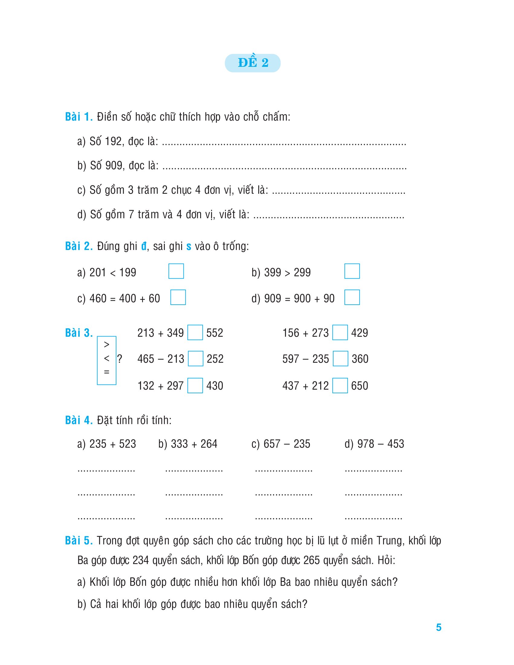 Tuyển Chọn Đề Ôn Luyện Và Tự Kiểm Tra Toán 3 (Tái Bản 2025) - Ảnh 6