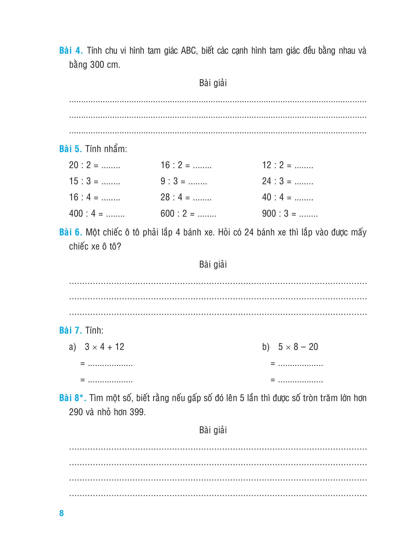 Tuyển Chọn Đề Ôn Luyện Và Tự Kiểm Tra Toán 3 (Tái Bản 2025) - Ảnh 9
