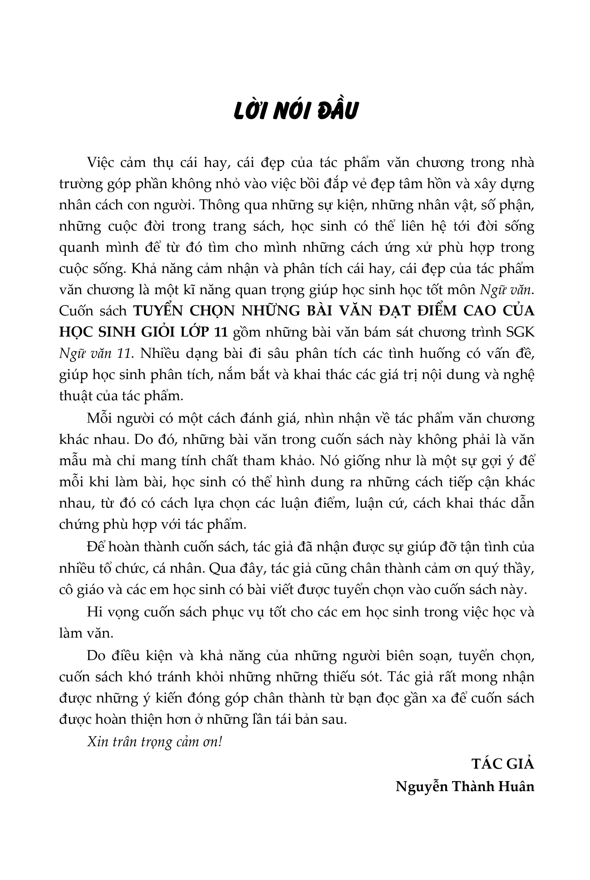 tuyển chọn những bài văn đạt điểm cao của học sinh giỏi lớp 11 - Ảnh 4