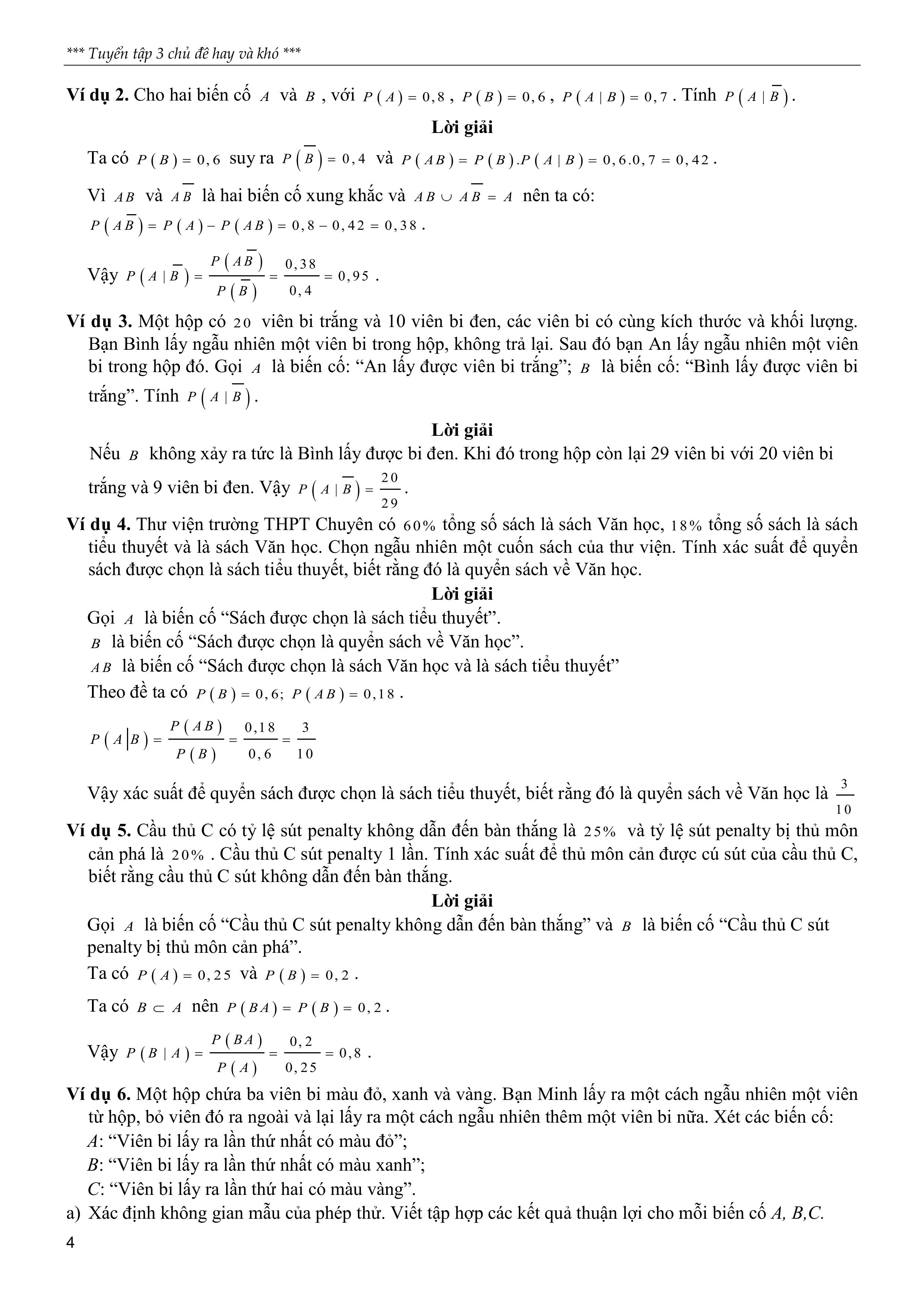Tuyển Tập 3 Chủ Đề Hay Và Khó Xác Suất Có Điều Kiện Một Số Yếu Tố Của Lý Thuyết Đồ Thị - Ảnh 6