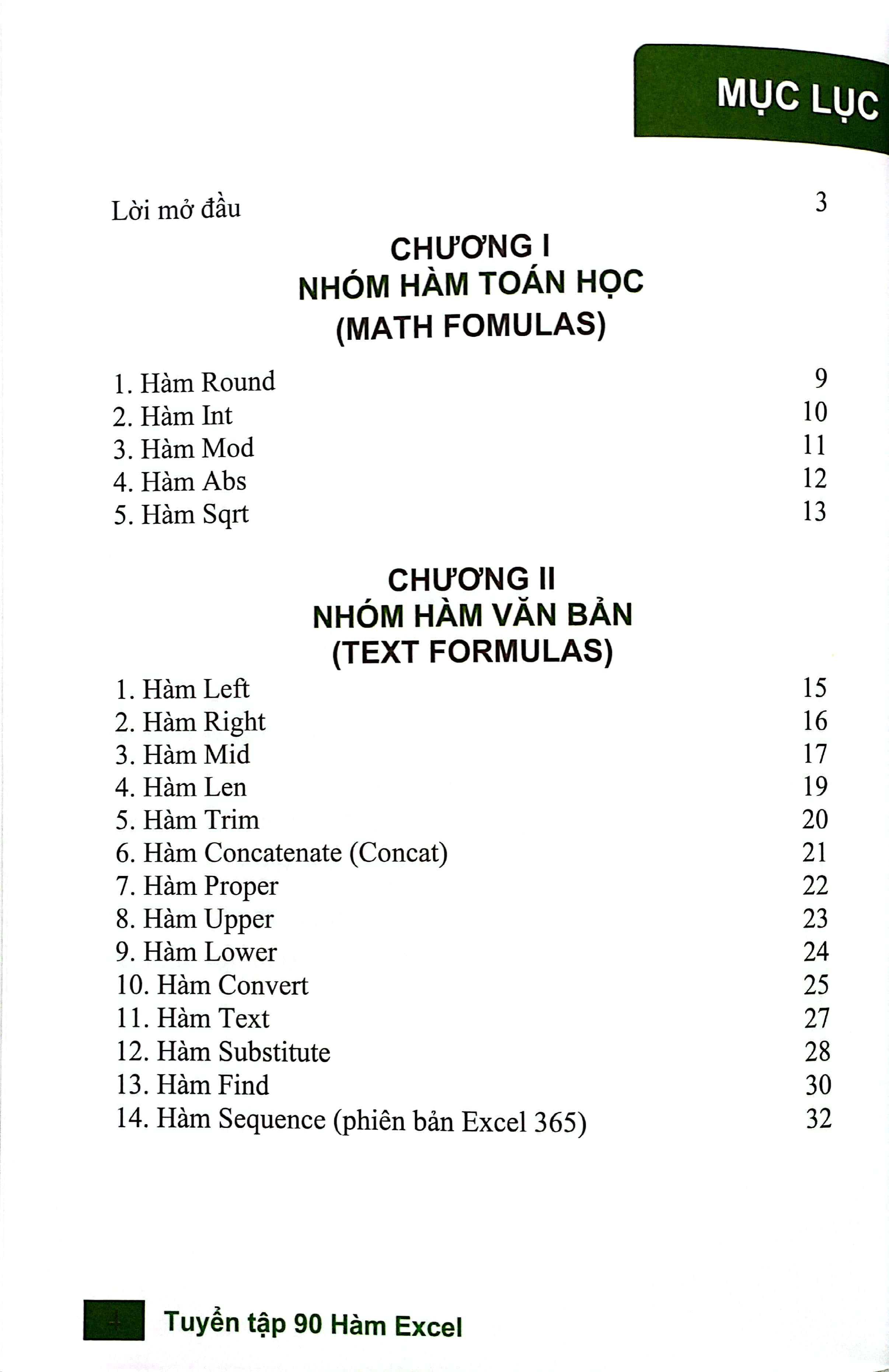 tuyển tập 90 hàm excel ứng dụng văn phòng thông dụng - Ảnh 4