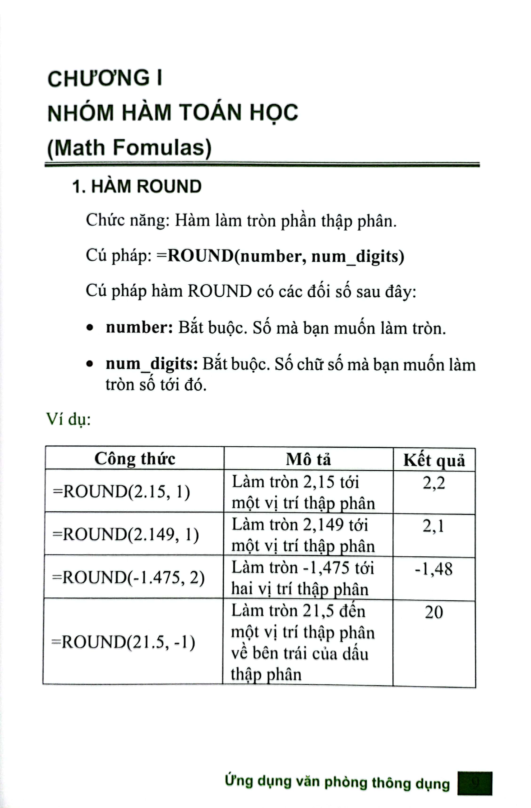 tuyển tập 90 hàm excel ứng dụng văn phòng thông dụng - Ảnh 5