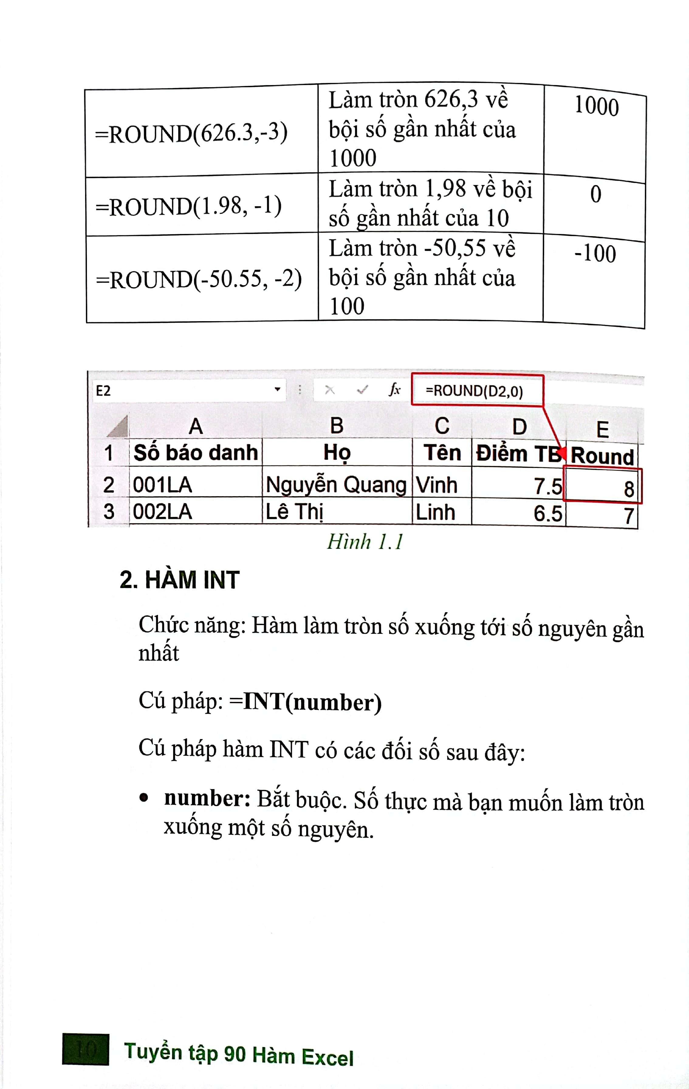 tuyển tập 90 hàm excel ứng dụng văn phòng thông dụng - Ảnh 6