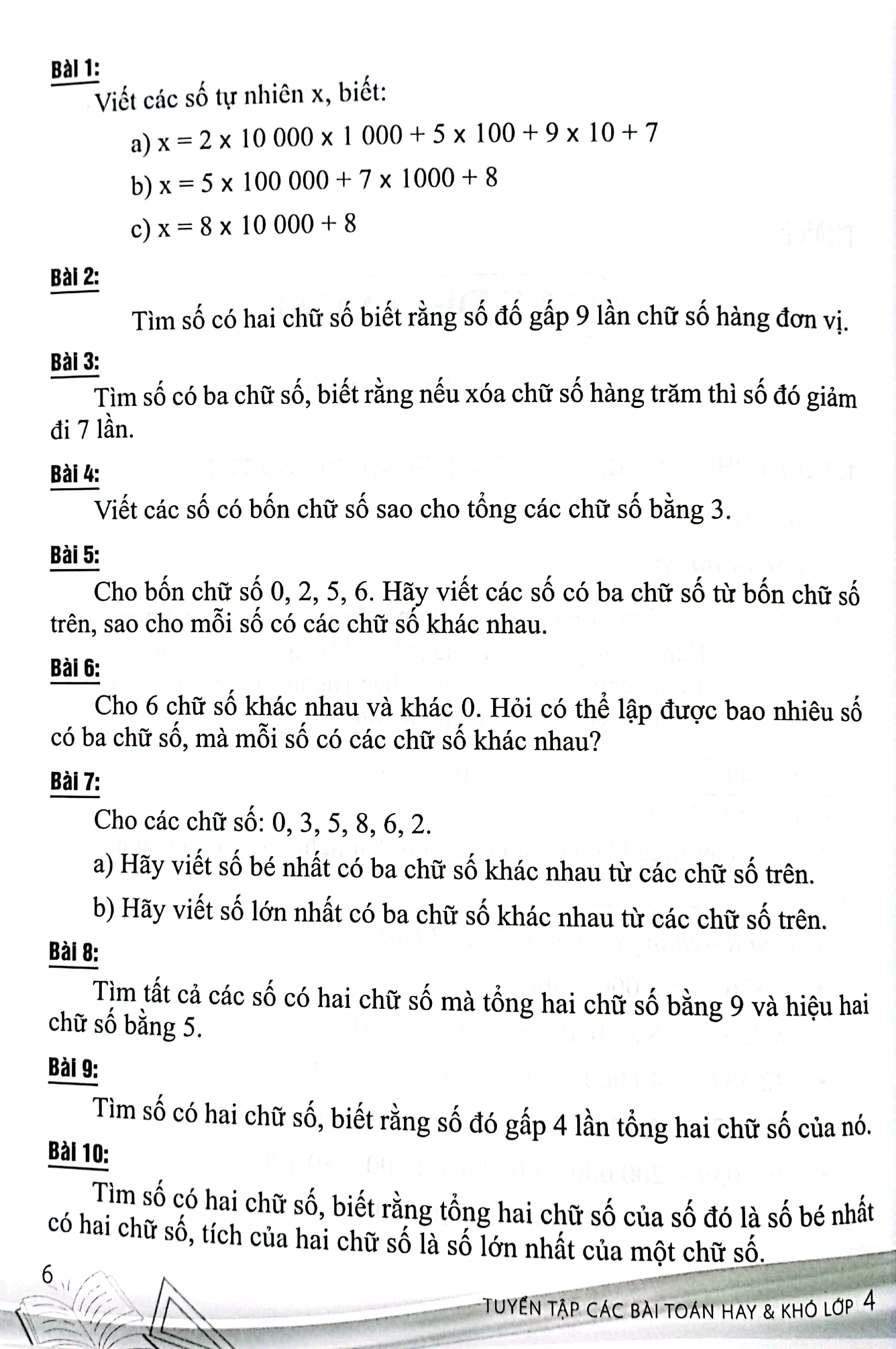 tuyển tập các bài toán hay và khó 4 (theo chương trình giáo dục phổ thông mới) - Ảnh 5