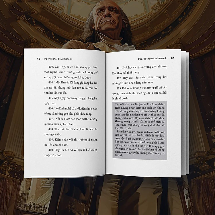 tuyển tập các câu châm ngôn và thành ngữ, và một bản phác họa ngắn về cuộc đời của benjamin franklin - poor richard's almanack - Ảnh 5