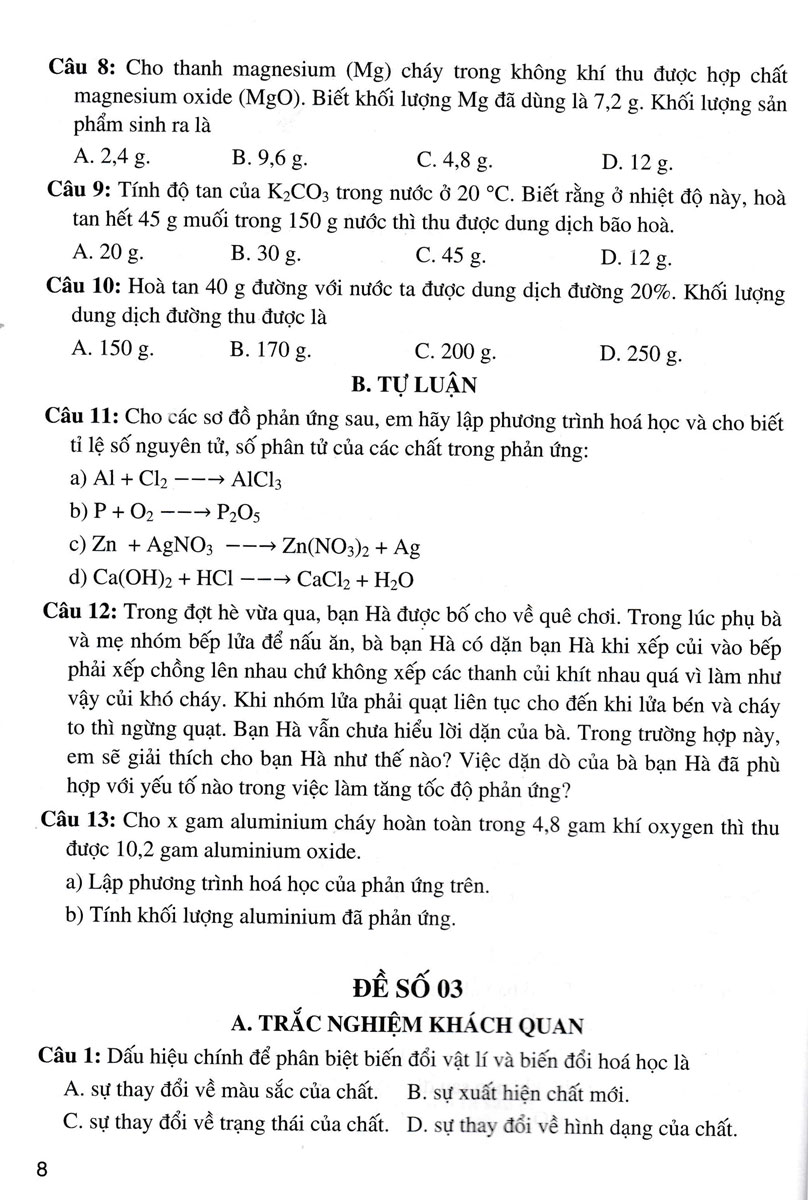 tuyển tập đề kiểm tra định kỳ khoa học tự nhiên 8 (dùng chung cho các bộ sgk hiện hành) - Ảnh 10