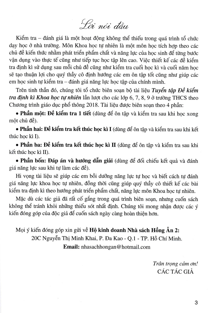 tuyển tập đề kiểm tra định kỳ khoa học tự nhiên 8 (dùng chung cho các bộ sgk hiện hành) - Ảnh 3