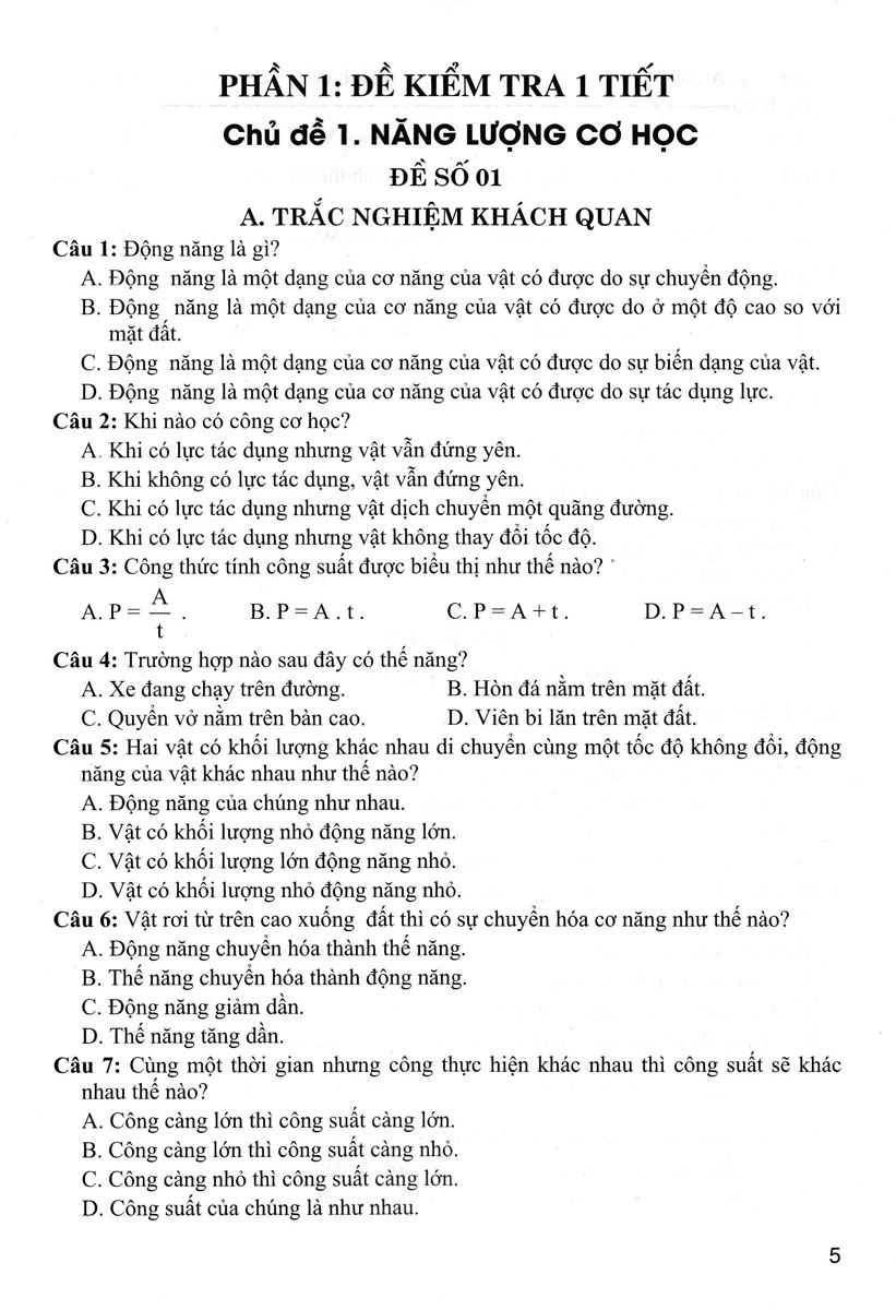 Tuyển Tập Đề Kiểm Tra Định Kỳ Khoa Học Tự Nhiên Lớp 9 - Ảnh 5