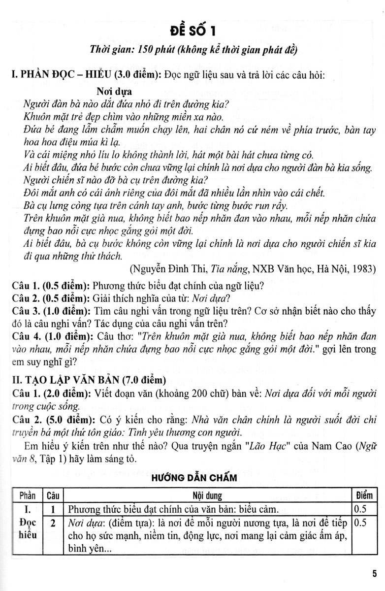 tuyển tập đề kiểm tra môn ngữ văn 8 - Ảnh 5