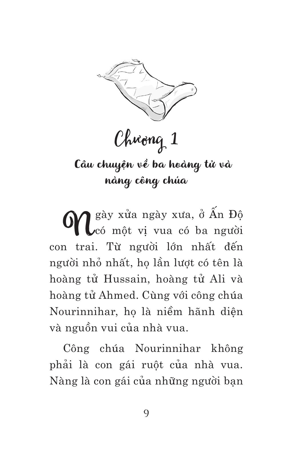 tuyển tập nghìn lẻ một đêm - ba hoàng tử và tấm thảm thần - Ảnh 6