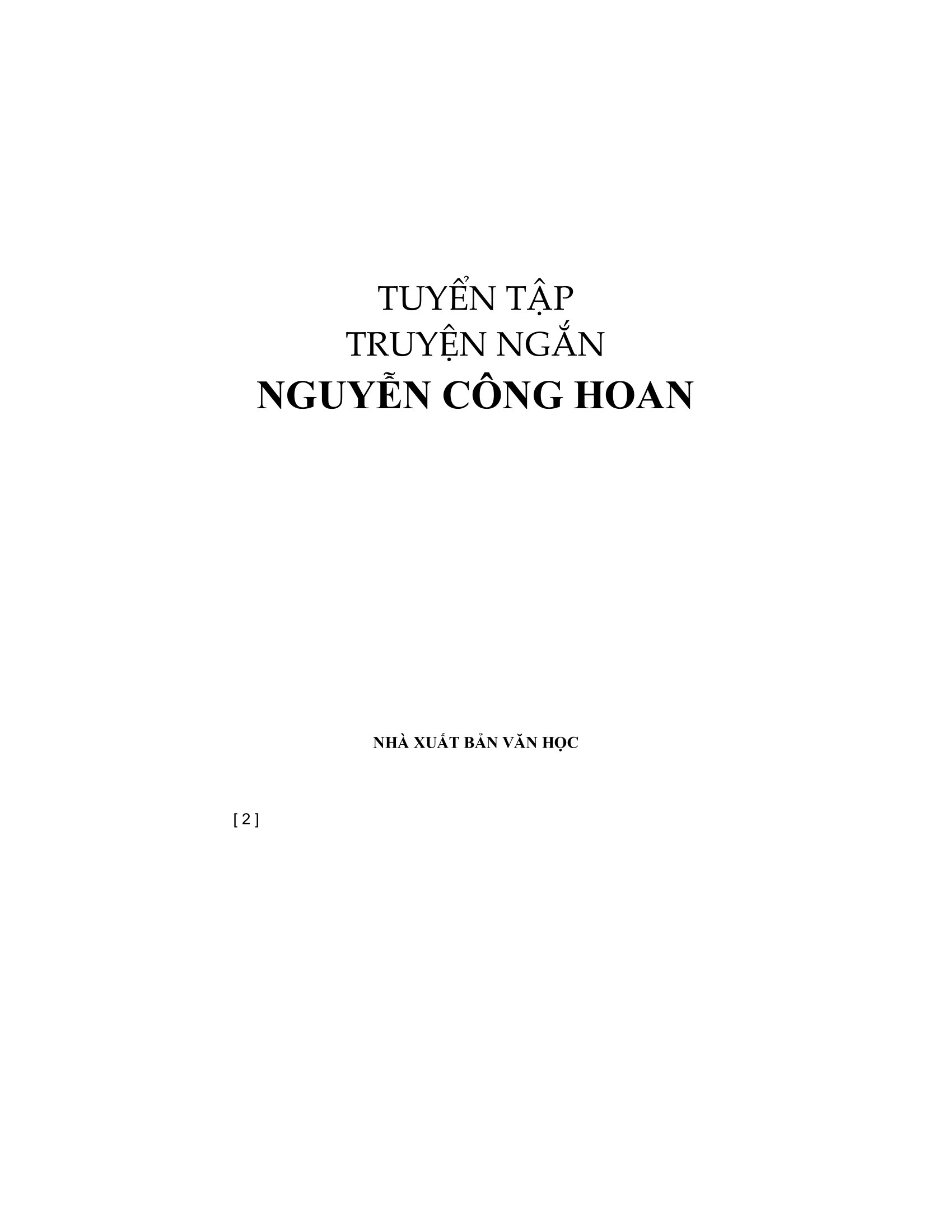 tuyển tập nguyễn công hoan (tái bản 2023) - Ảnh 3