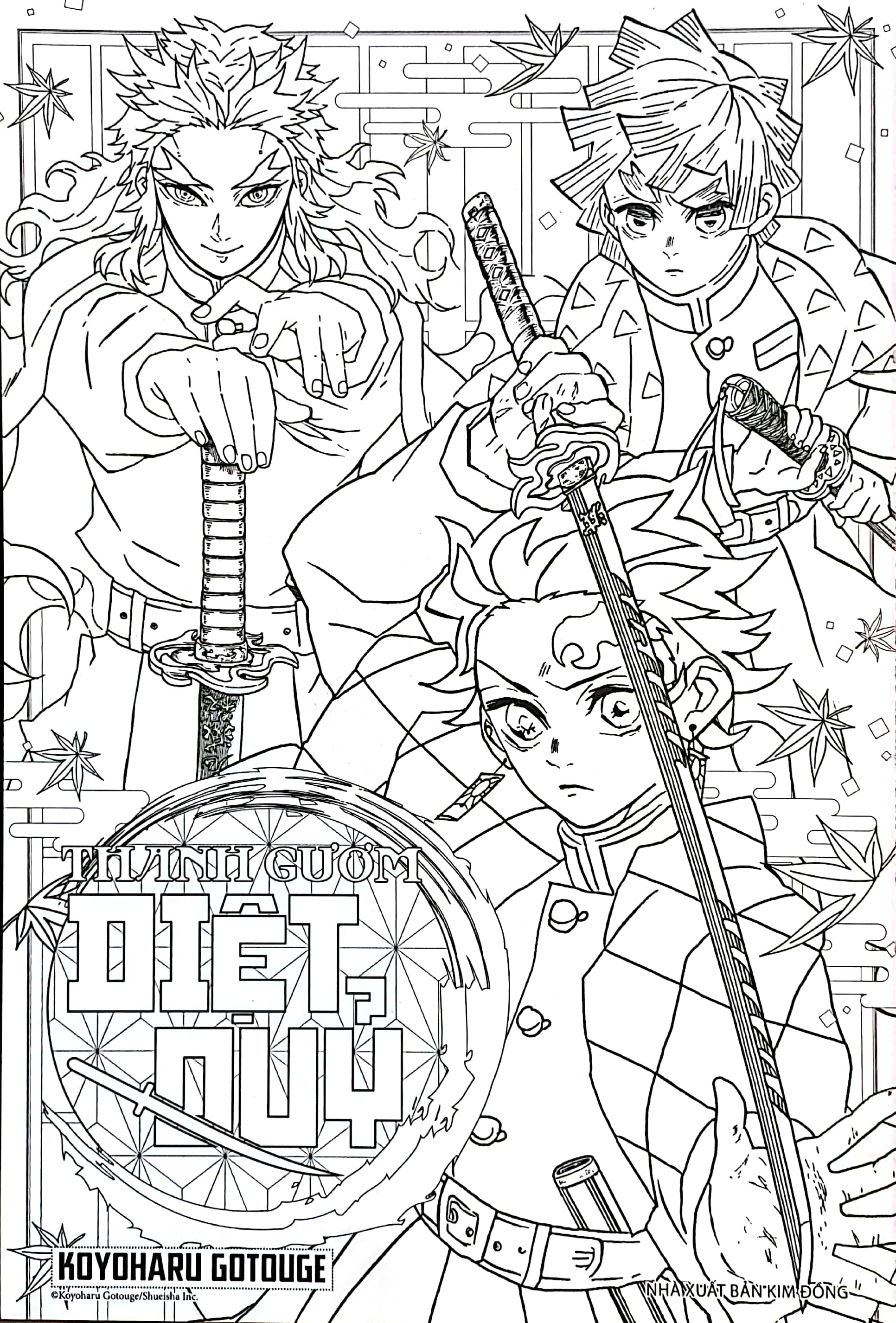 tuyển tập tranh tô màu thanh gươm diệt quỷ - cam - Ảnh 4