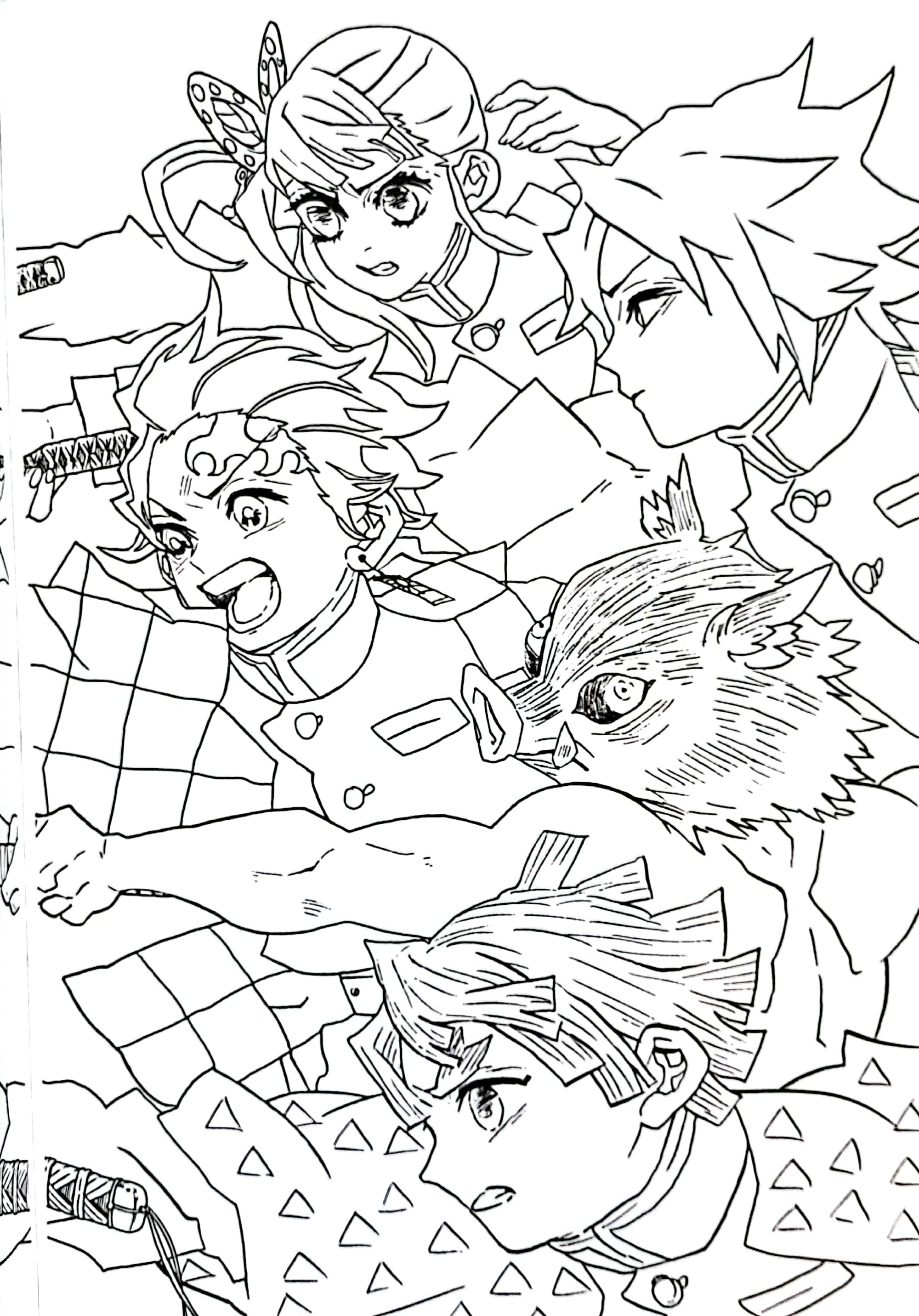 tuyển tập tranh tô màu thanh gươm diệt quỷ - cam - Ảnh 5