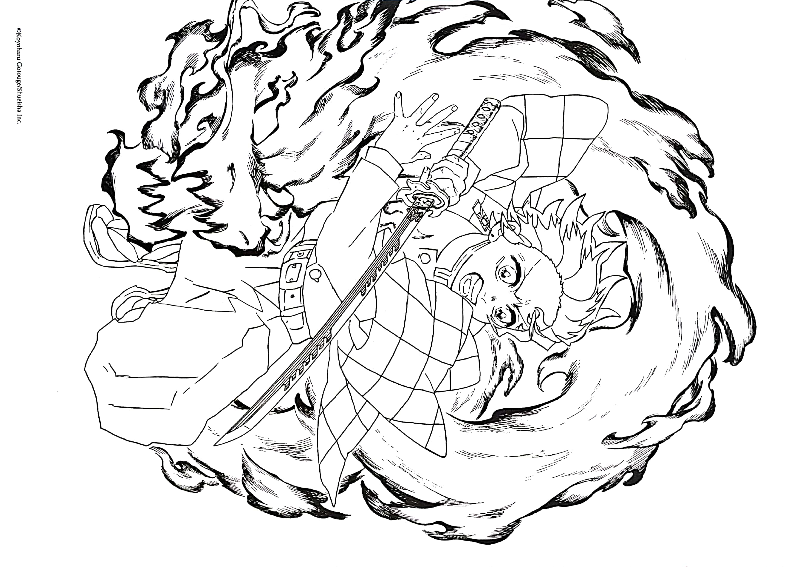 tuyển tập tranh tô màu thanh gươm diệt quỷ - lam - Ảnh 6